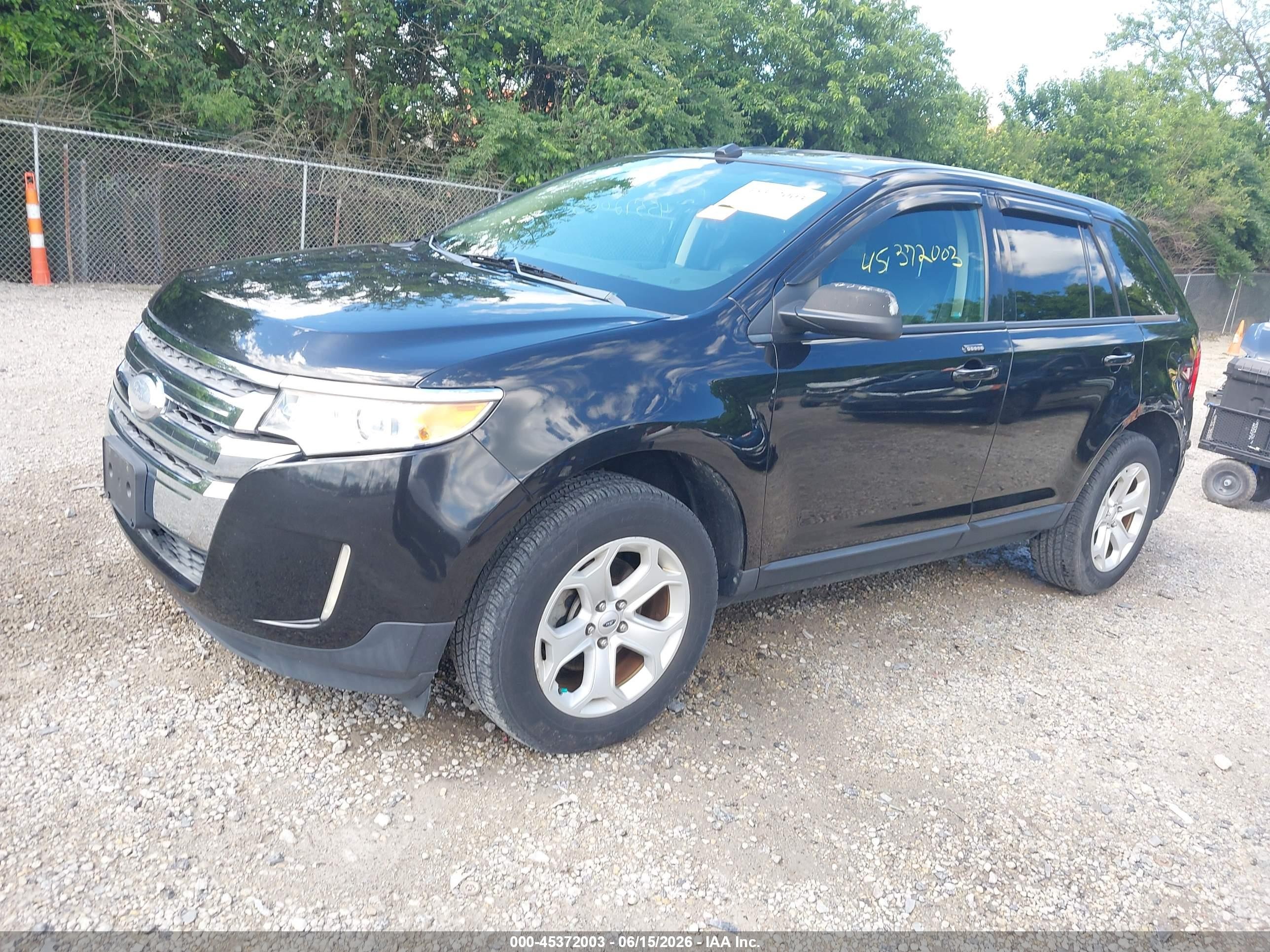 2013 Ford Edge Sel Черный vin: 2FMDK3JC2DBA32955