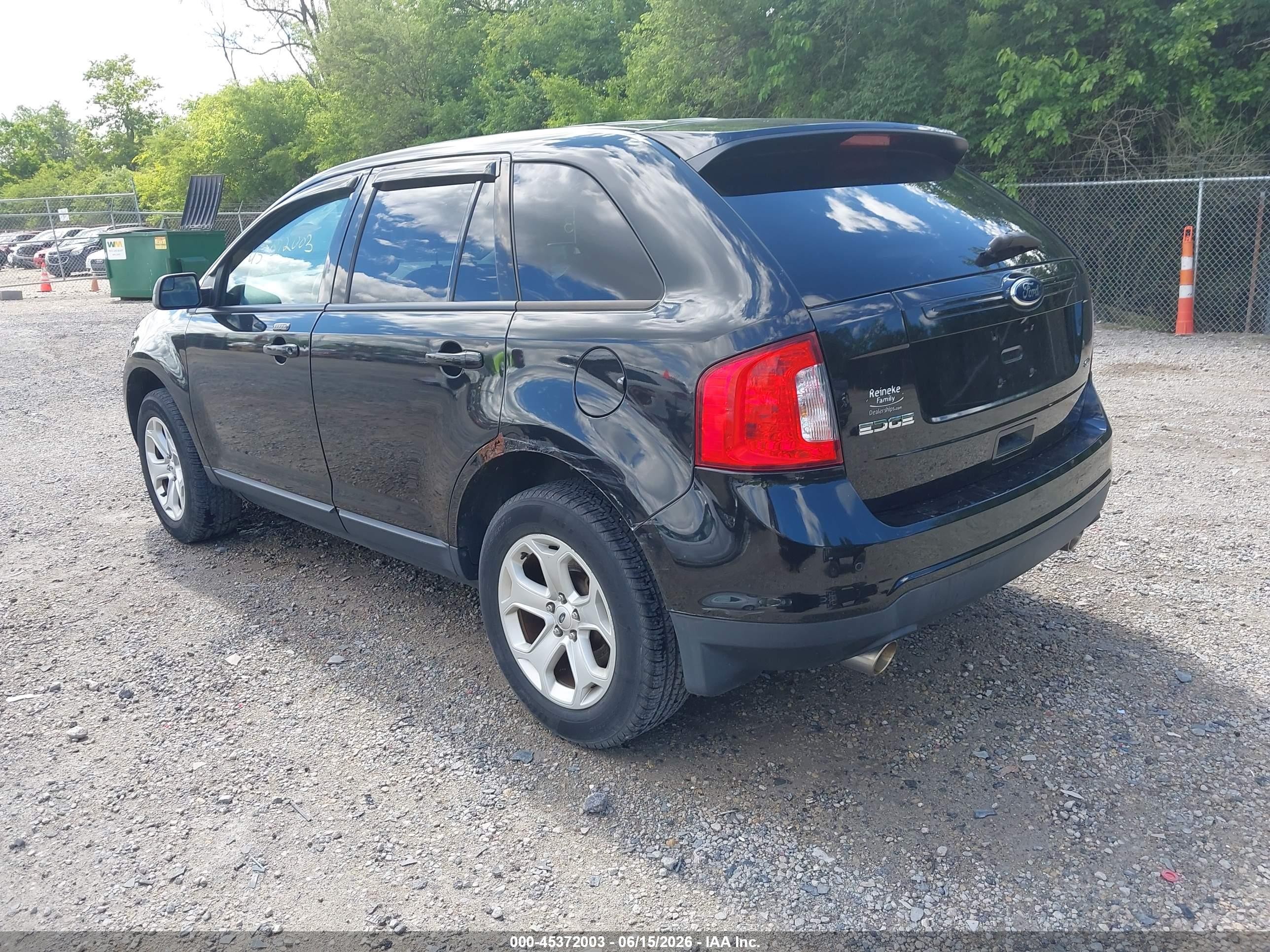 2013 Ford Edge Sel Черный vin: 2FMDK3JC2DBA32955