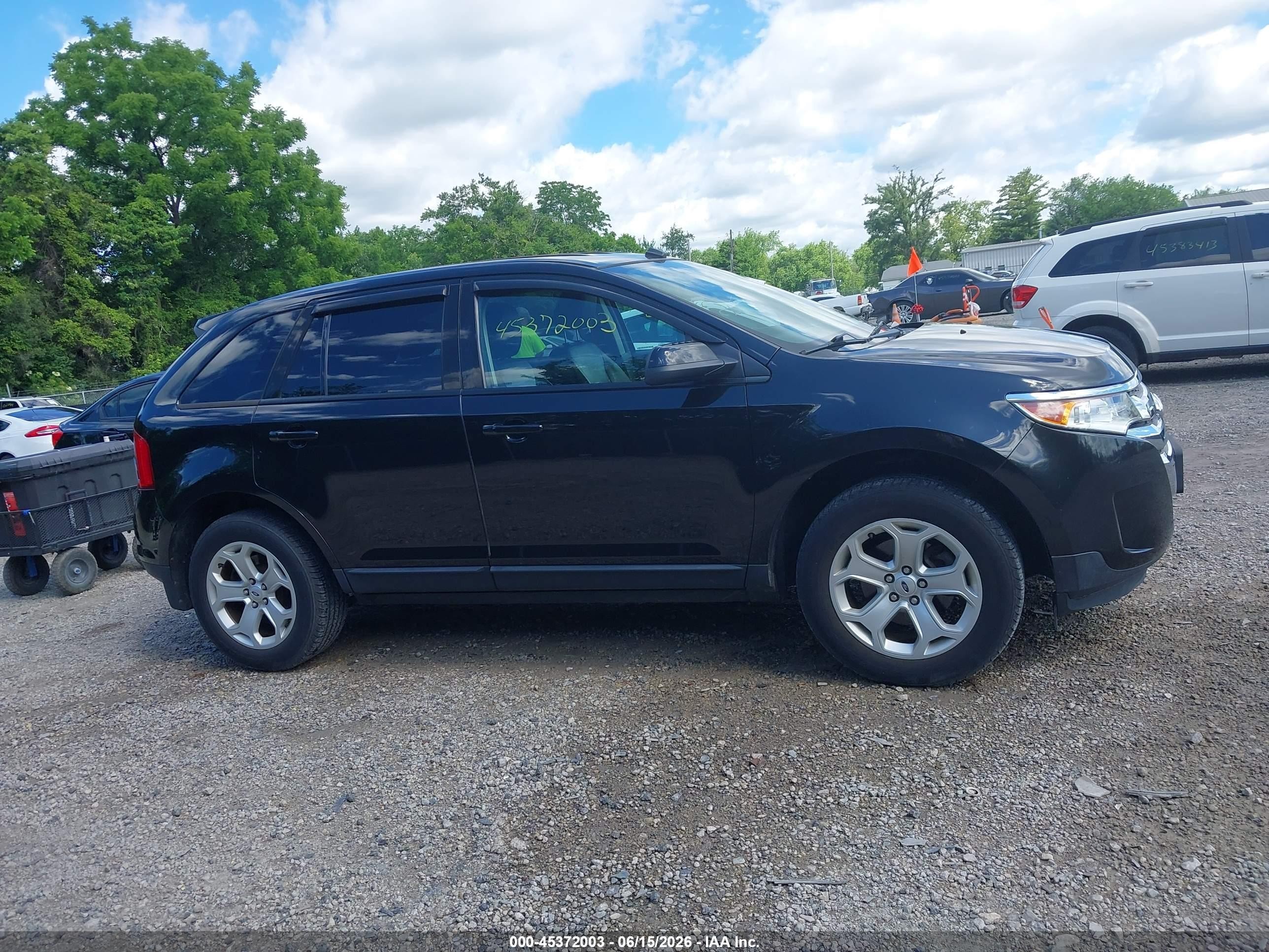 2013 Ford Edge Sel Черный vin: 2FMDK3JC2DBA32955