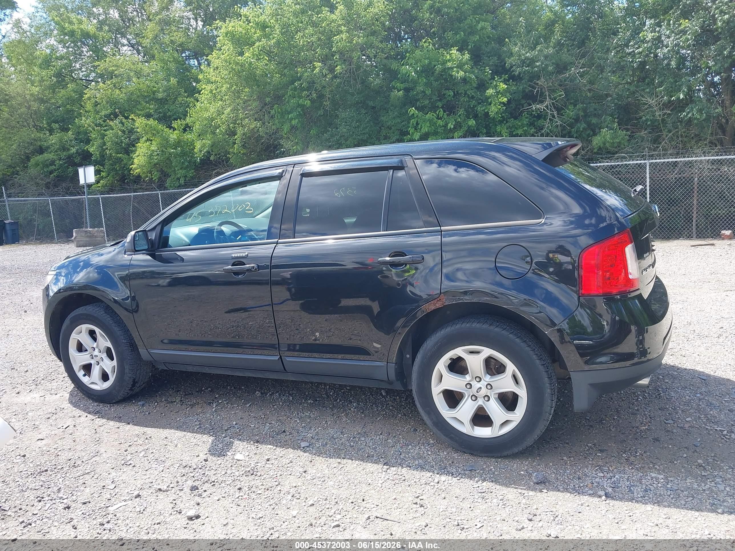 2013 Ford Edge Sel Черный vin: 2FMDK3JC2DBA32955