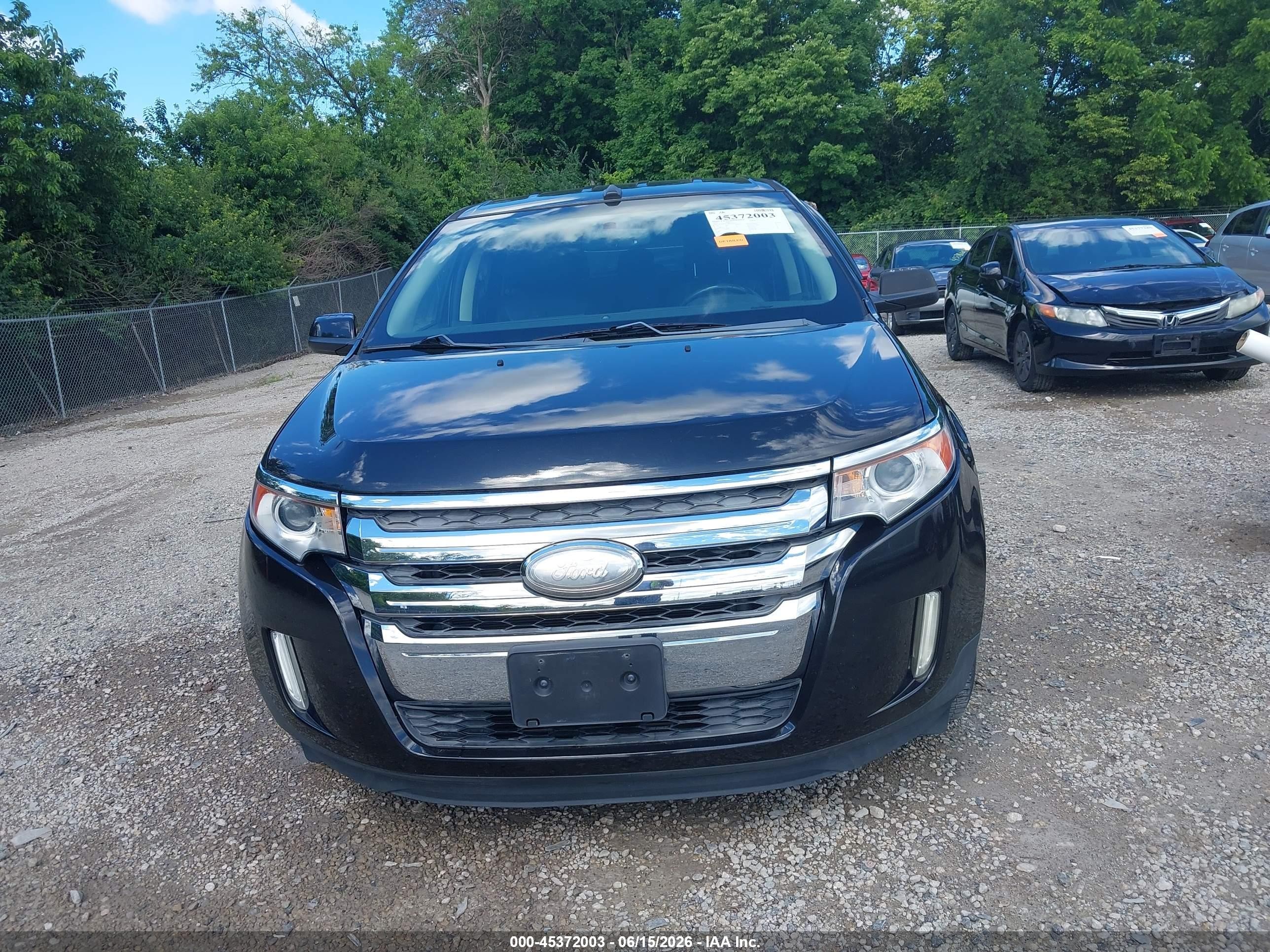 2013 Ford Edge Sel Черный vin: 2FMDK3JC2DBA32955