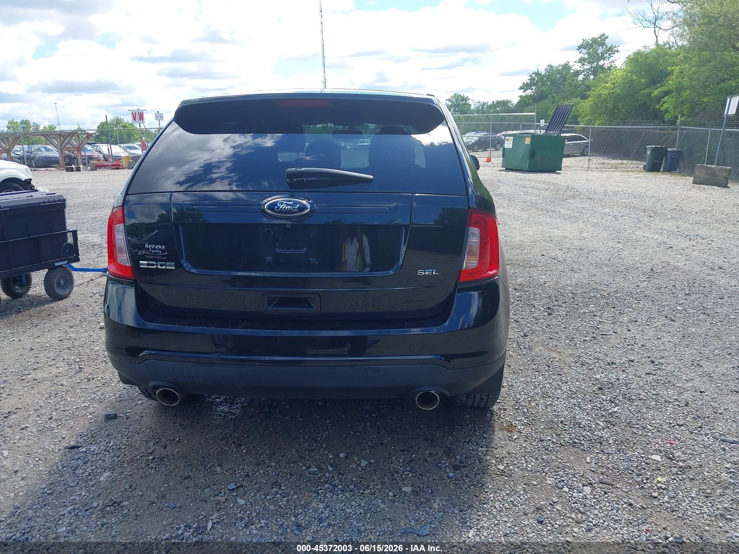 2013 Ford Edge Sel Черный vin: 2FMDK3JC2DBA32955