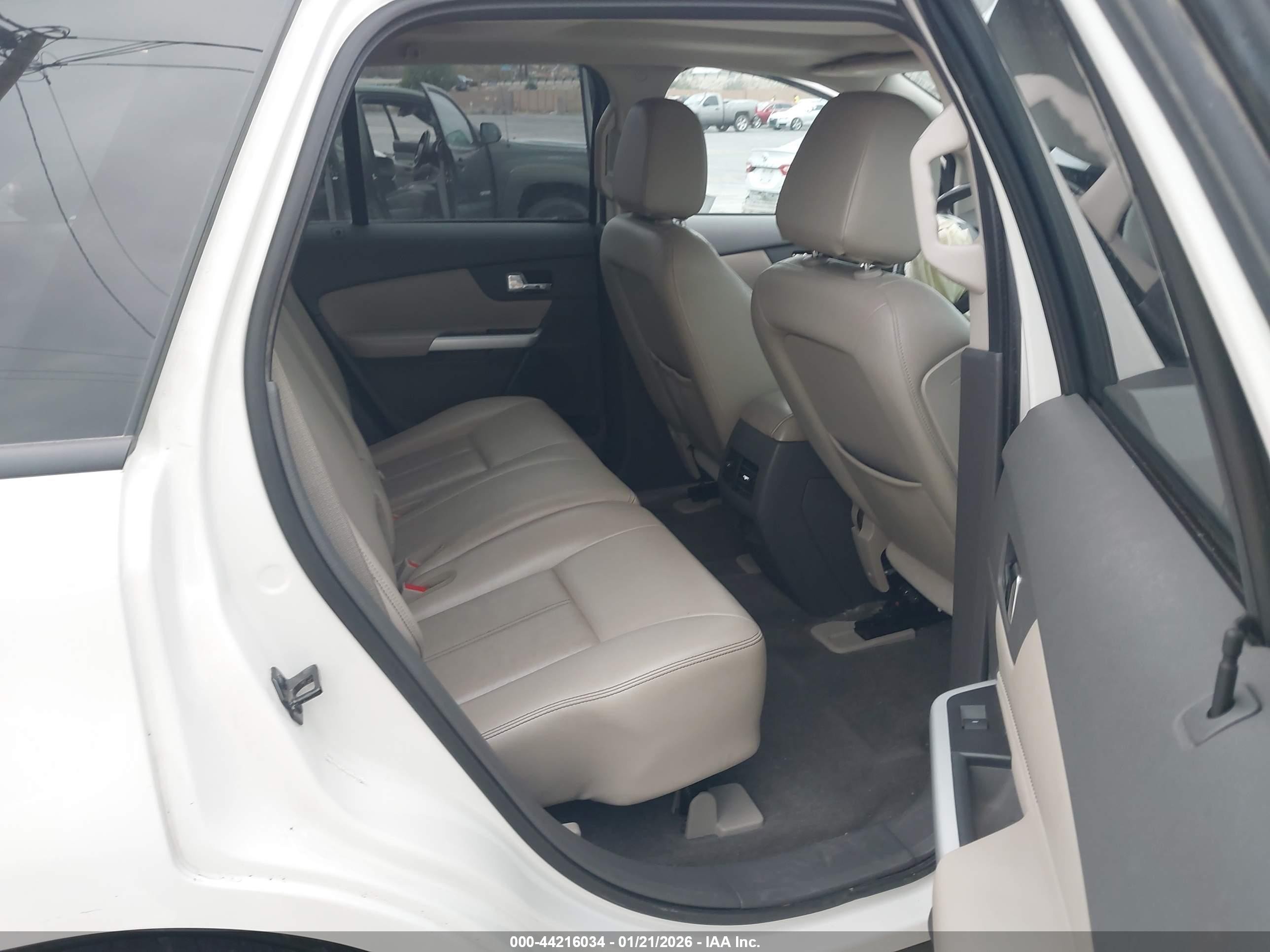 2013 Ford Edge Sel White vin: 2FMDK3JC2DBA37041