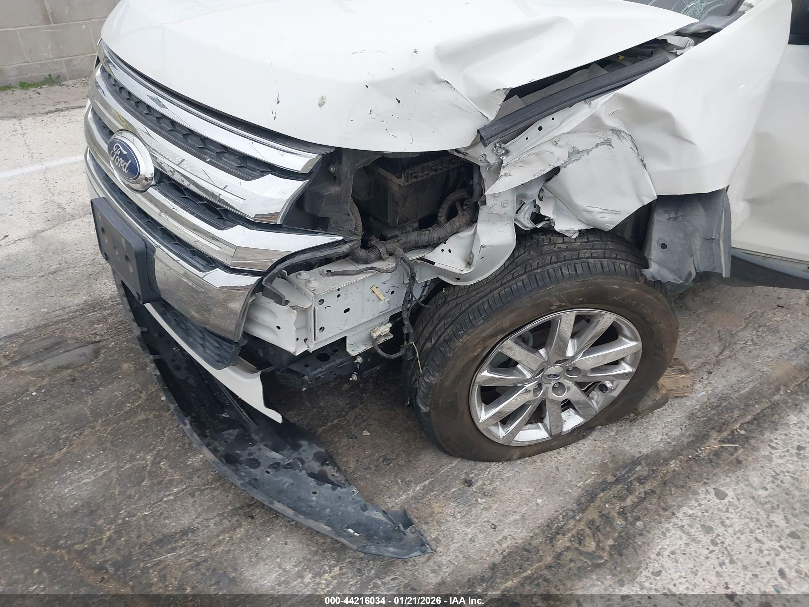 2013 Ford Edge Sel White vin: 2FMDK3JC2DBA37041