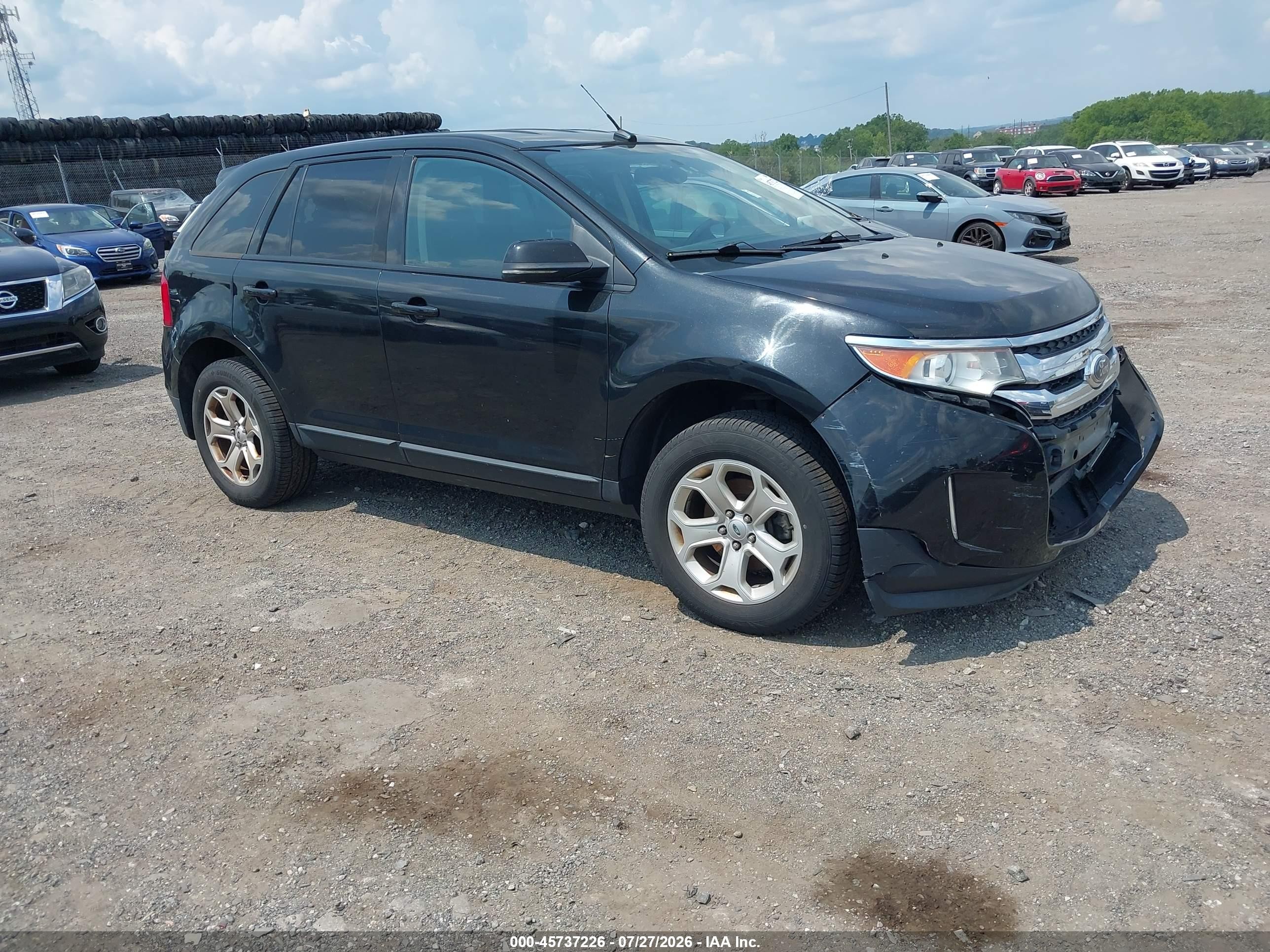 2013 Ford Edge Sel Черный vin: 2FMDK3JC2DBA43342