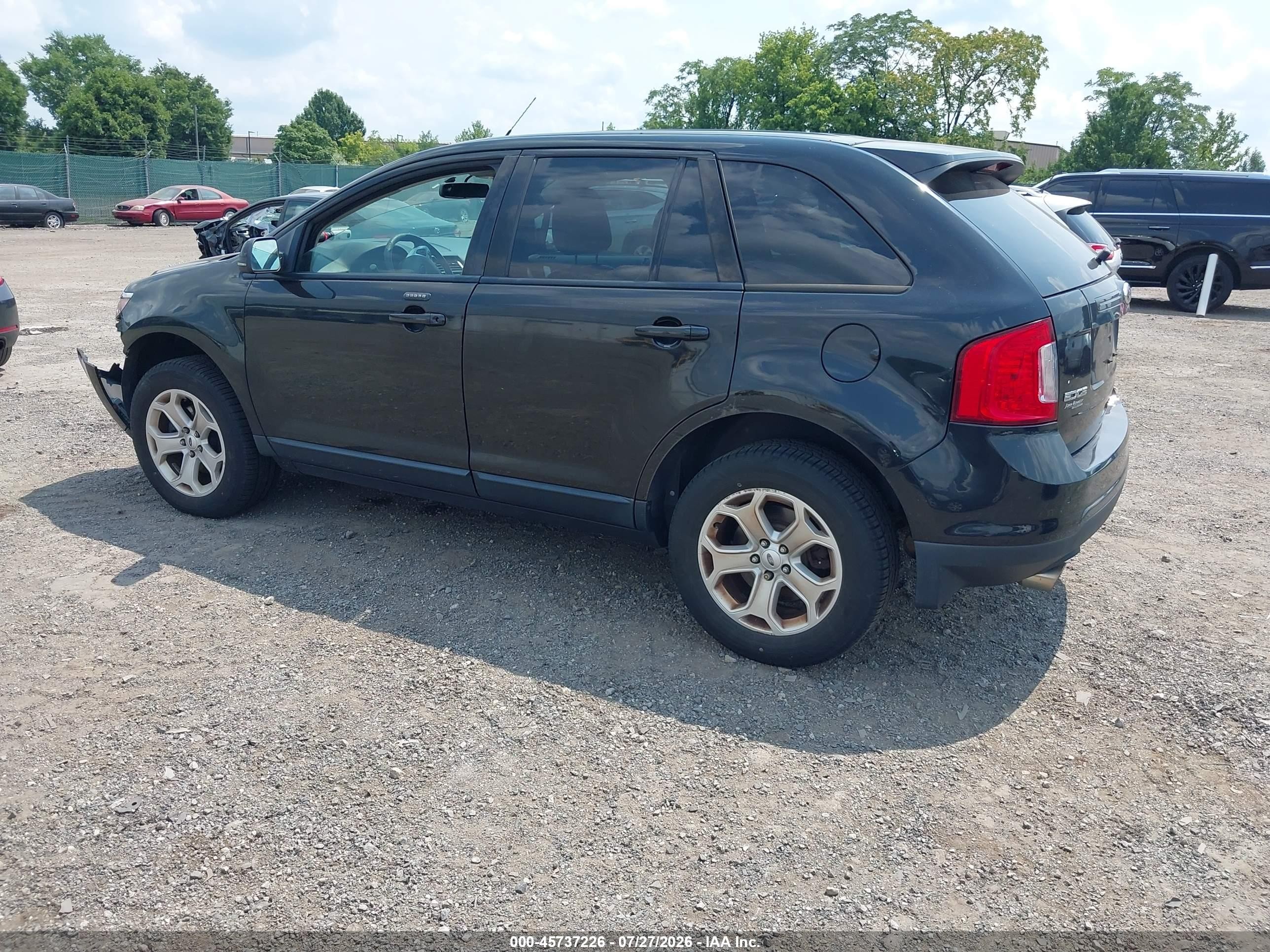 2013 Ford Edge Sel Black vin: 2FMDK3JC2DBA43342