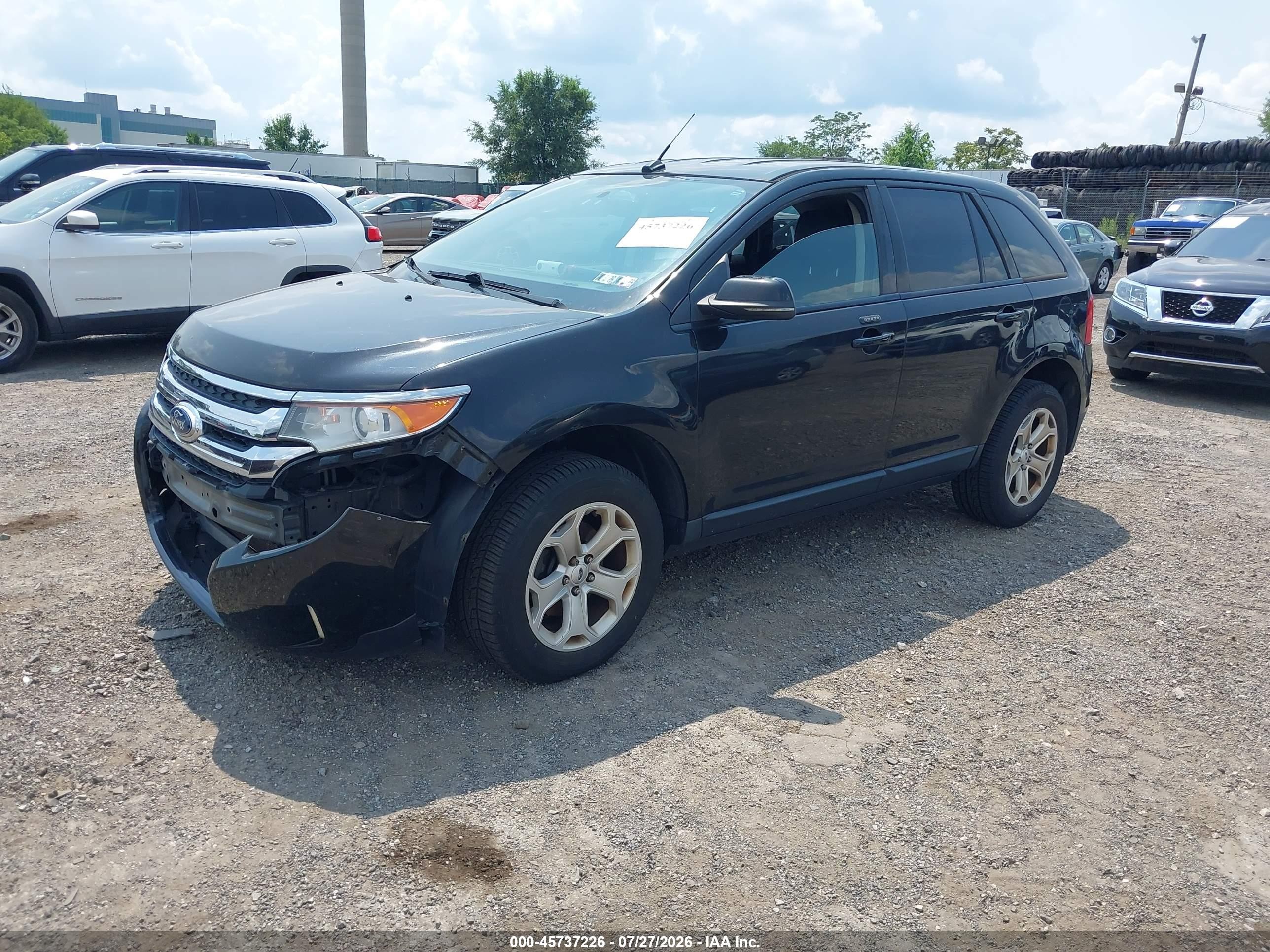 2013 Ford Edge Sel Black vin: 2FMDK3JC2DBA43342