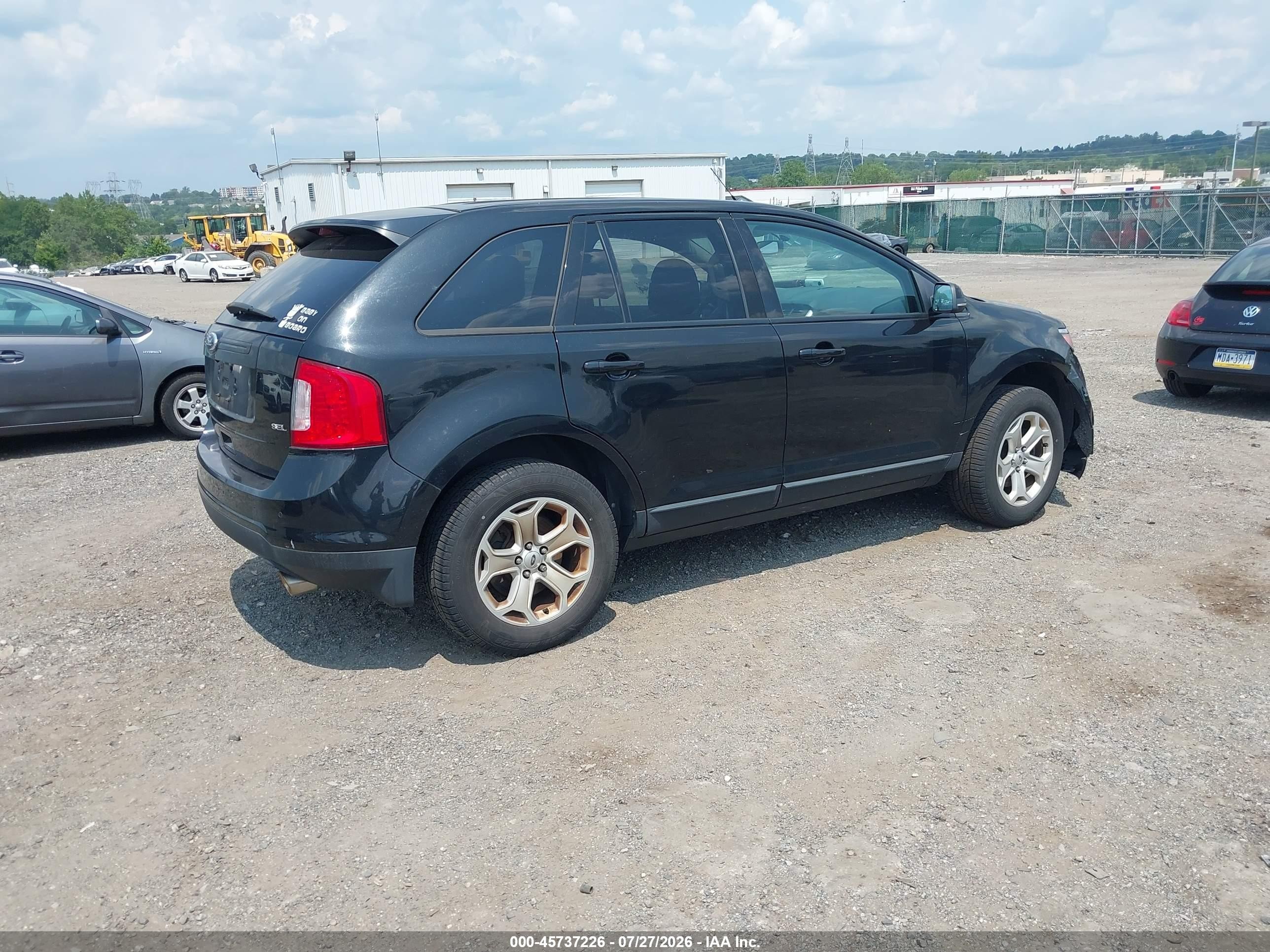 2013 Ford Edge Sel Black vin: 2FMDK3JC2DBA43342