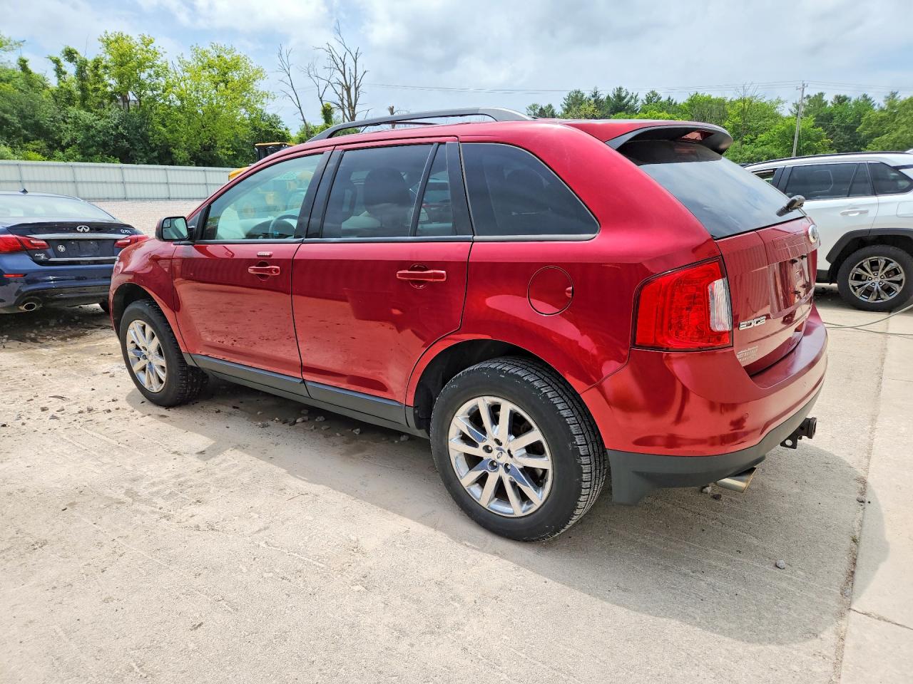 2013 Ford Edge Sel Red vin: 2FMDK3JC2DBA57404
