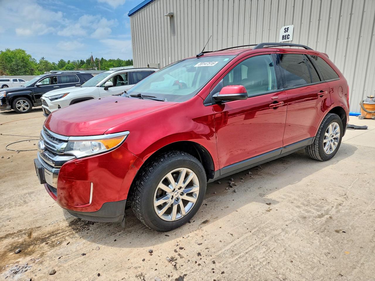 2013 Ford Edge Sel Red vin: 2FMDK3JC2DBA57404
