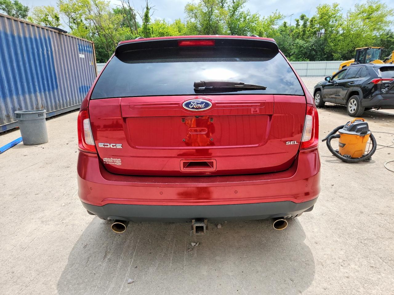 2013 Ford Edge Sel Red vin: 2FMDK3JC2DBA57404