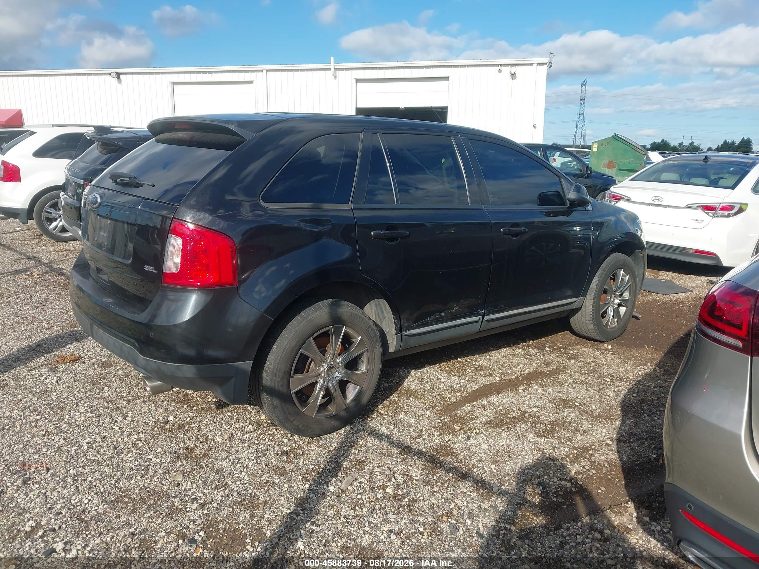 2013 Ford Edge Sel Black vin: 2FMDK3JC2DBB54280