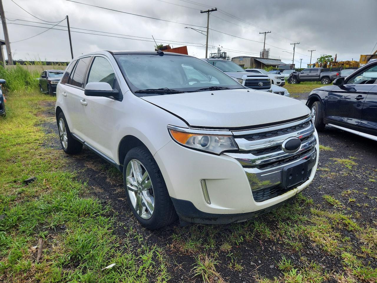 2013 Ford Edge Sel White vin: 2FMDK3JC2DBB54294