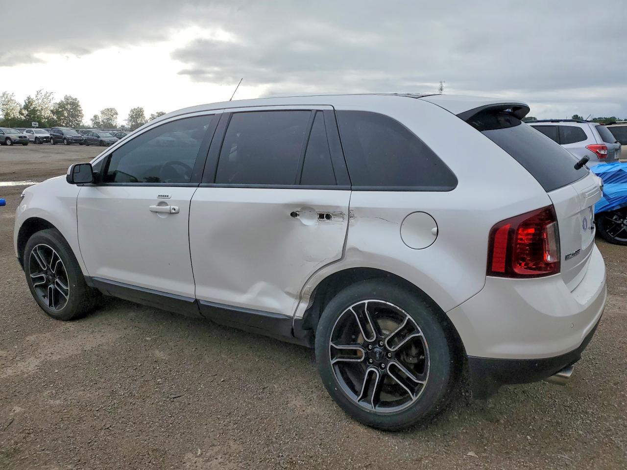 2013 Ford Edge Sel White vin: 2FMDK3JC2DBC51804