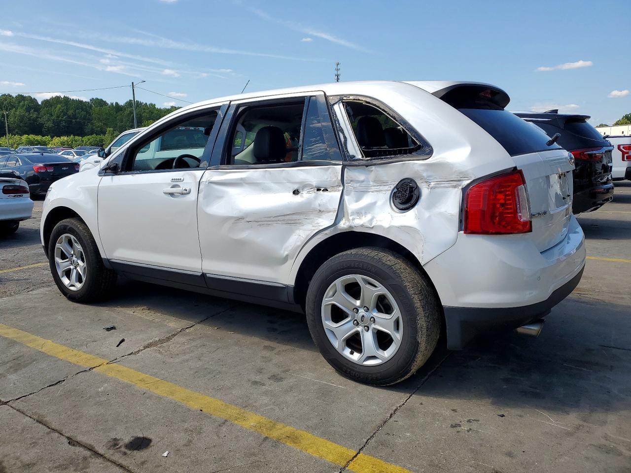 2013 Ford Edge Sel White vin: 2FMDK3JC2DBC69946