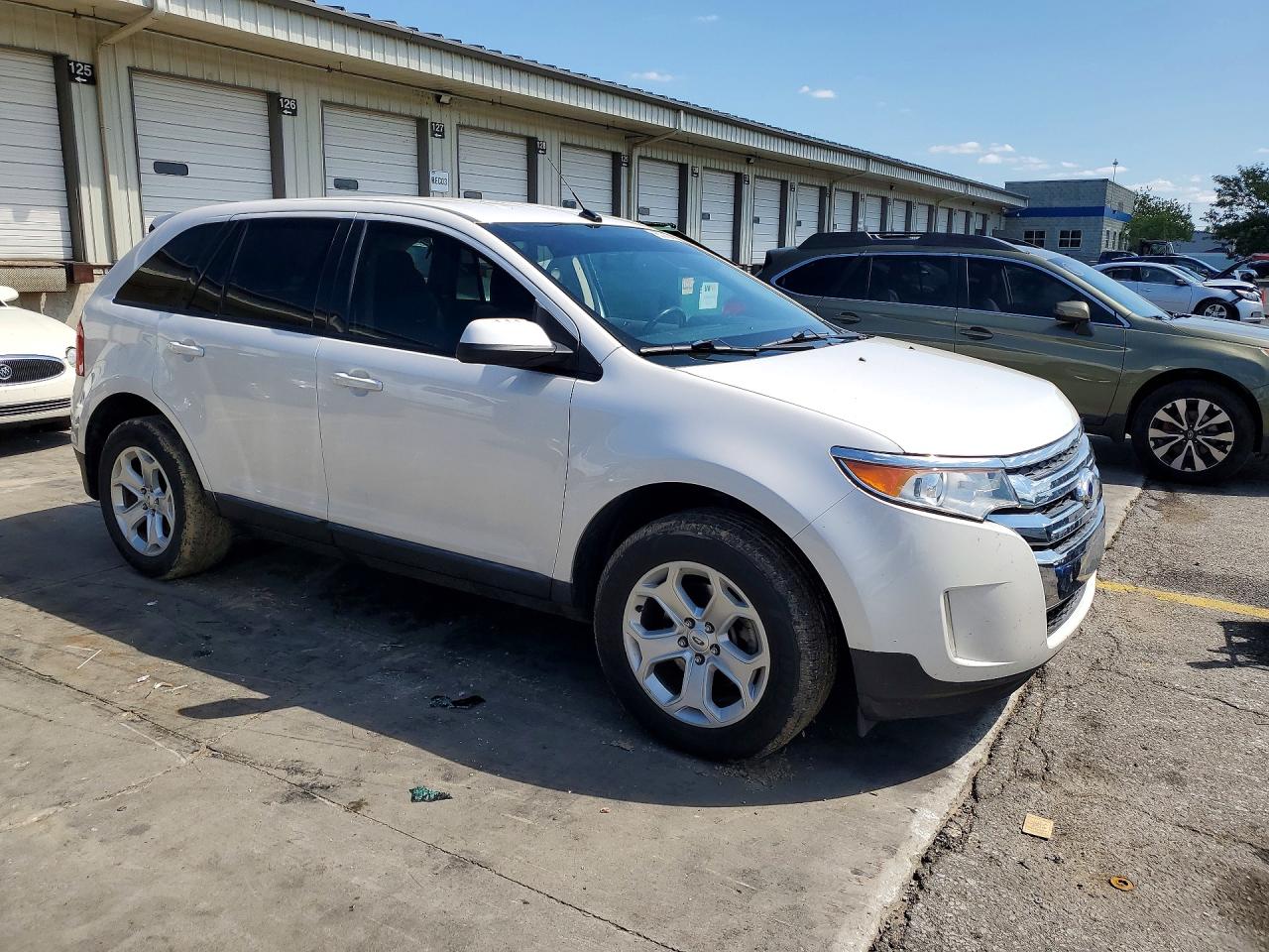 2013 Ford Edge Sel White vin: 2FMDK3JC2DBC69946