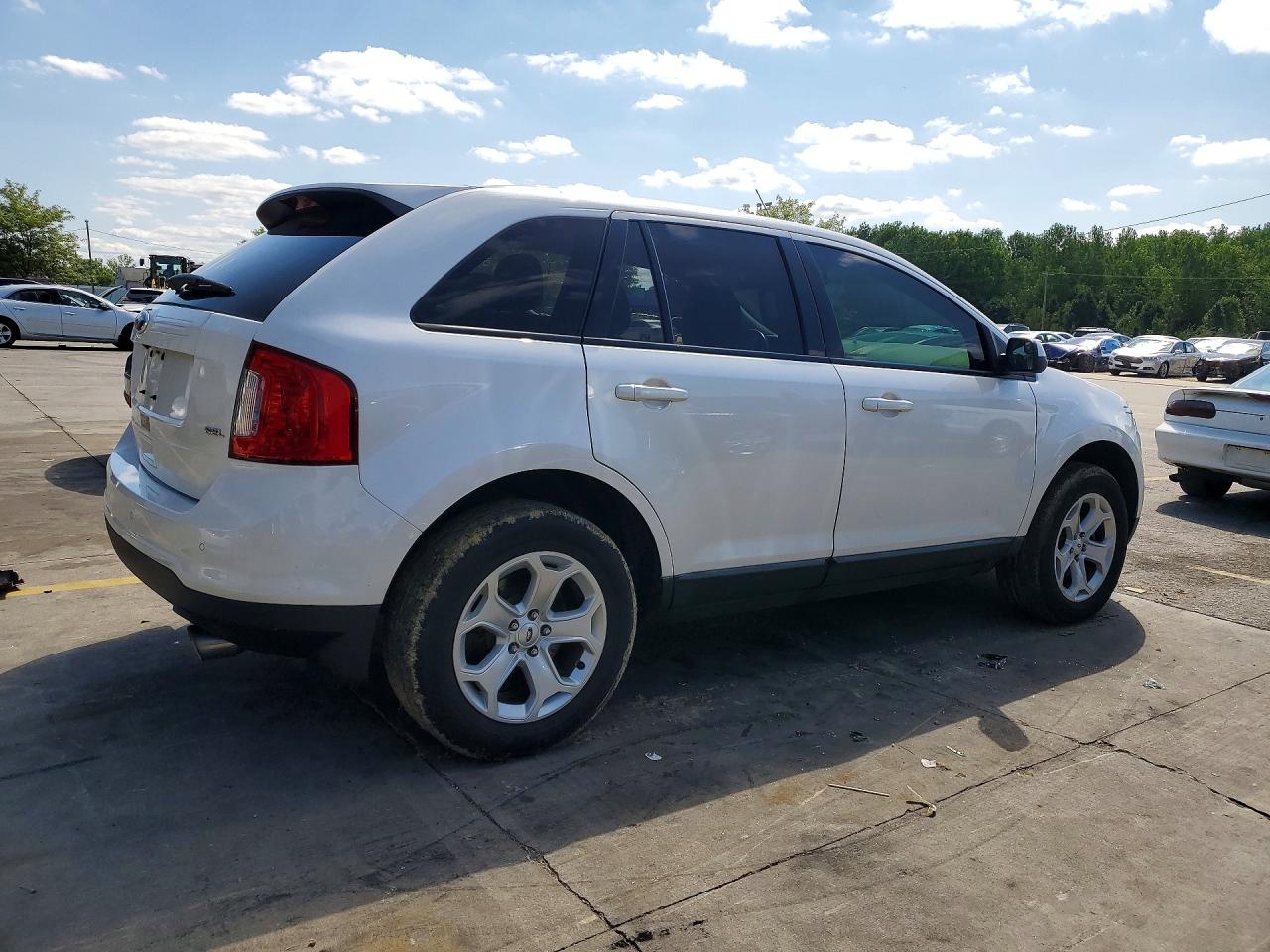 2013 Ford Edge Sel White vin: 2FMDK3JC2DBC69946