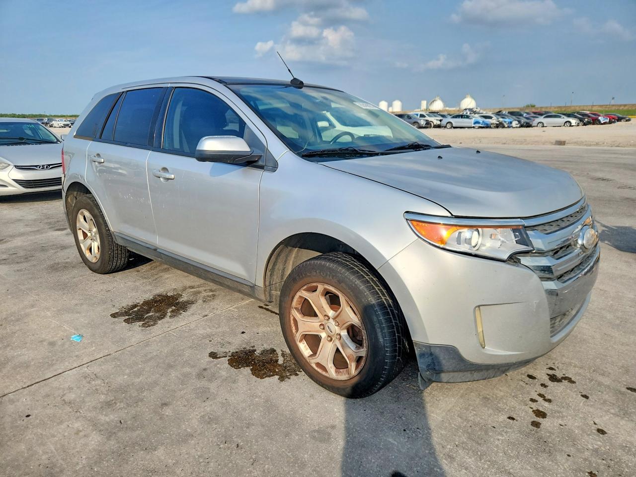 2013 Ford Edge Sel Silver vin: 2FMDK3JC2DBE11972