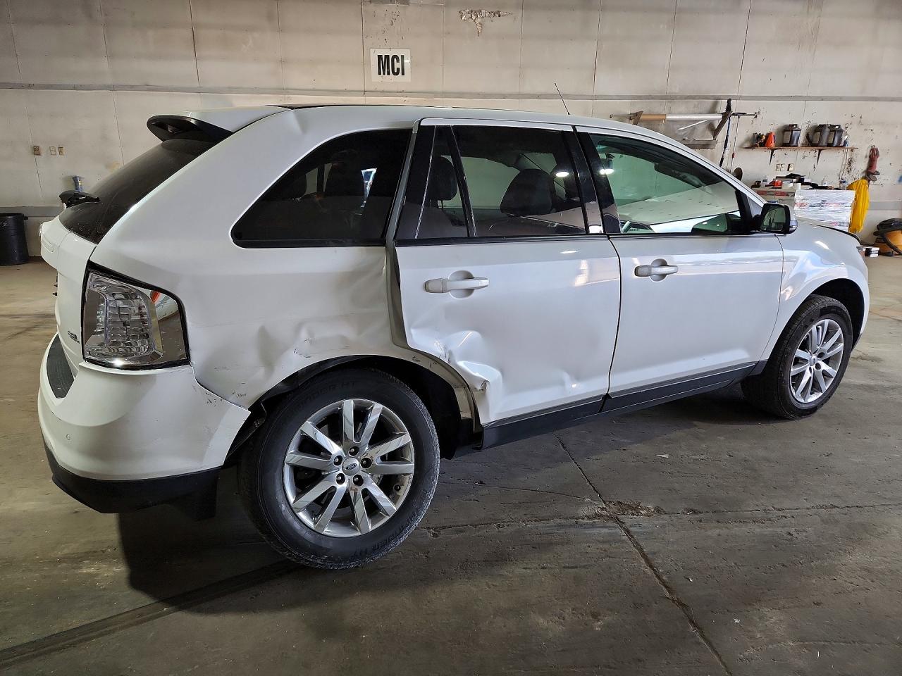 2013 Ford Edge Sel White vin: 2FMDK3JC2DBE17884