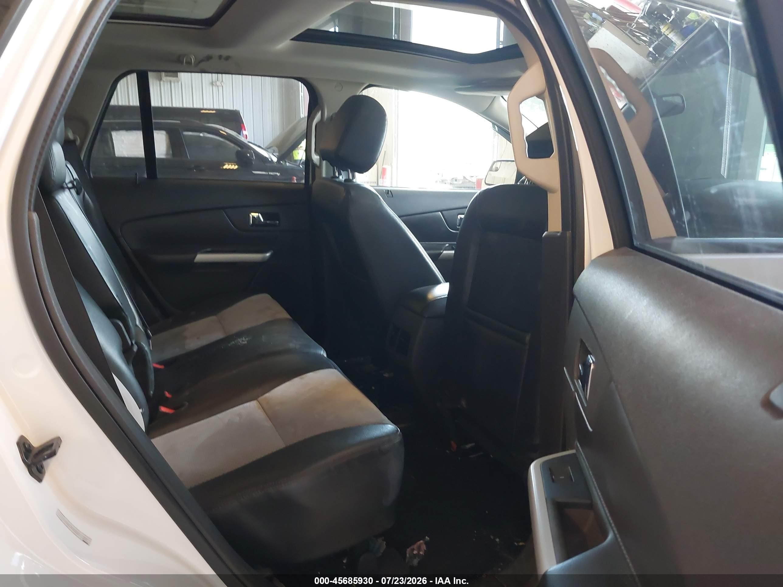 2013 Ford Edge Sel White vin: 2FMDK3JC2DBE27198