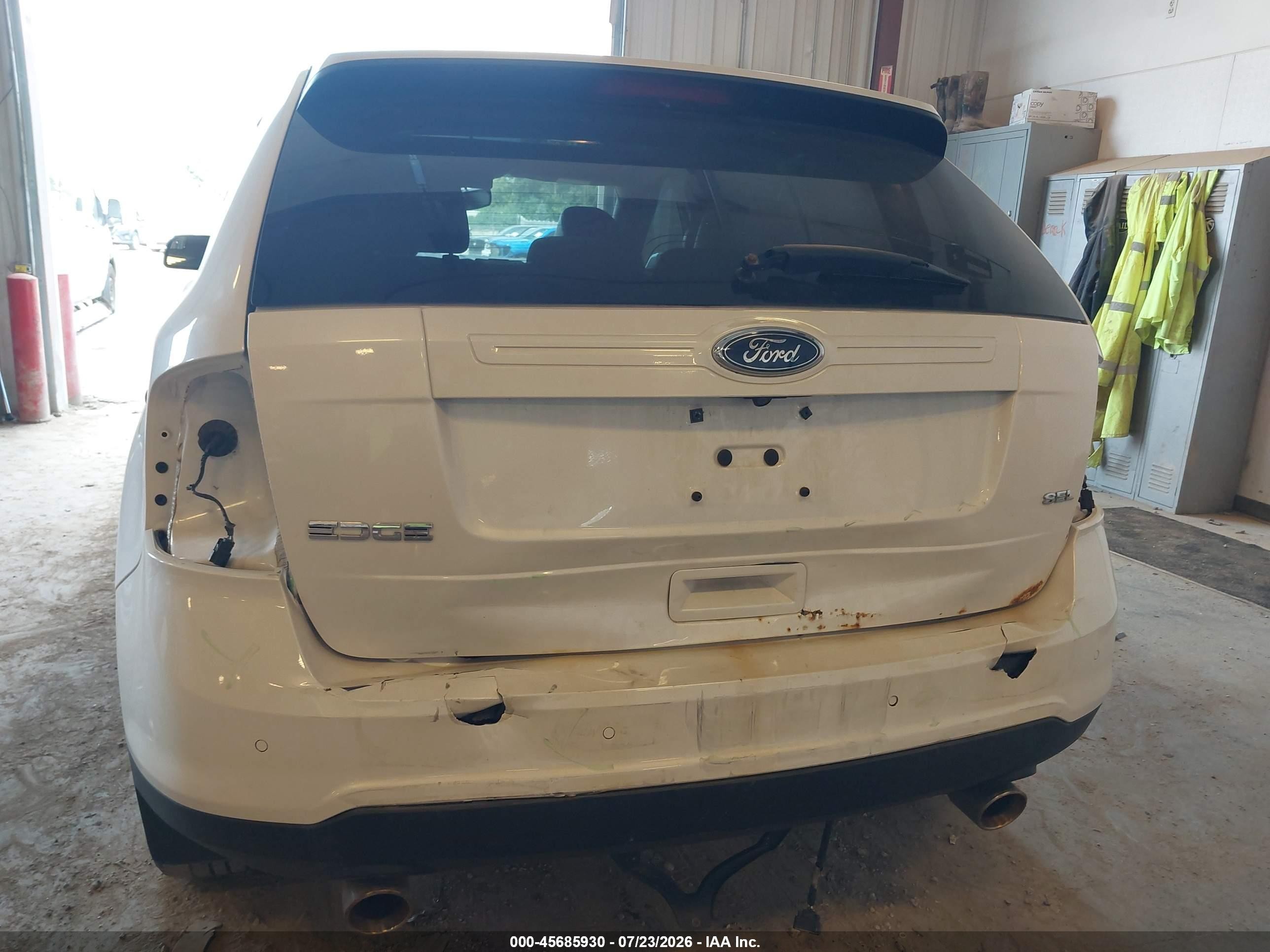2013 Ford Edge Sel White vin: 2FMDK3JC2DBE27198