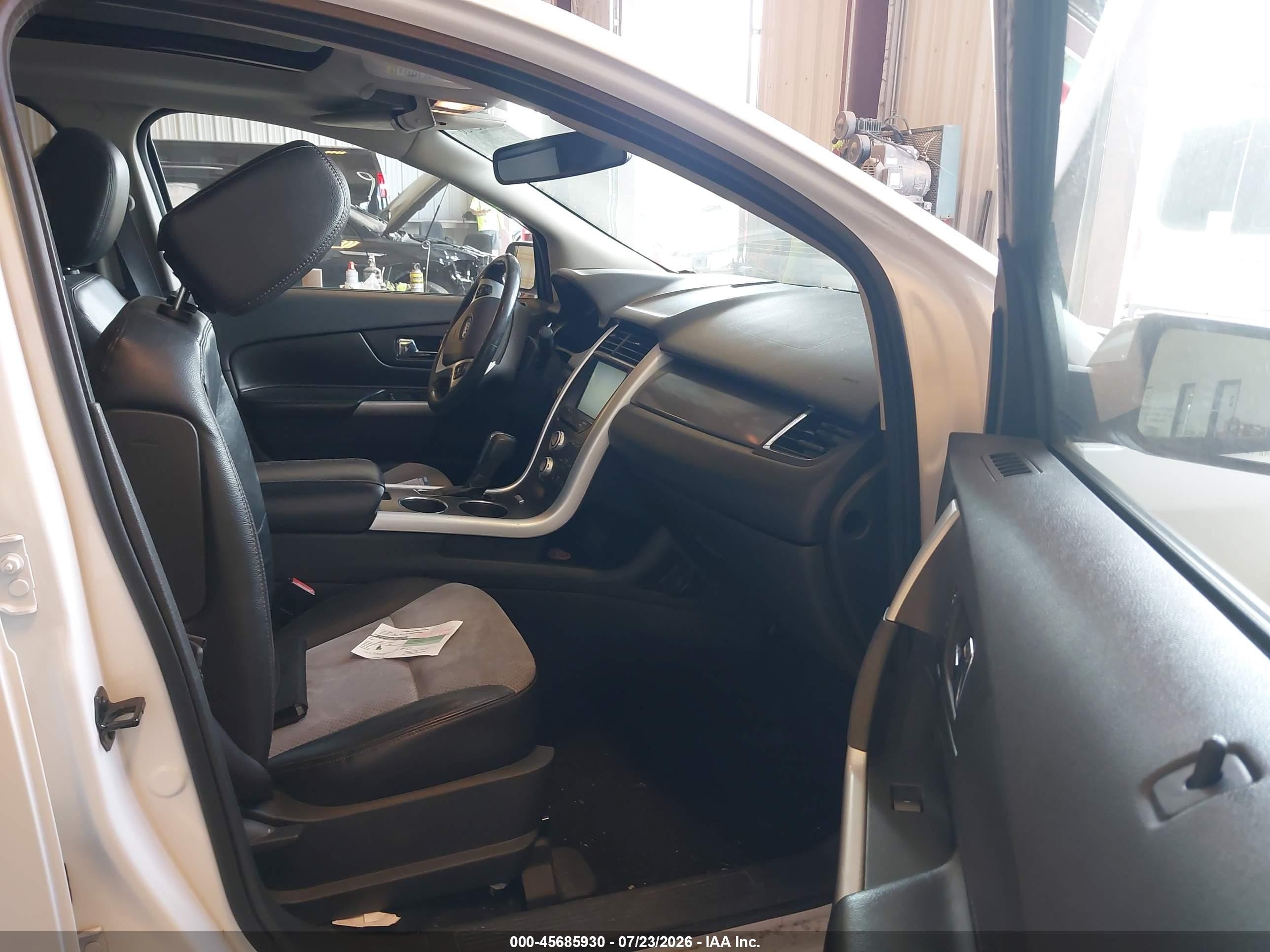 2013 Ford Edge Sel White vin: 2FMDK3JC2DBE27198