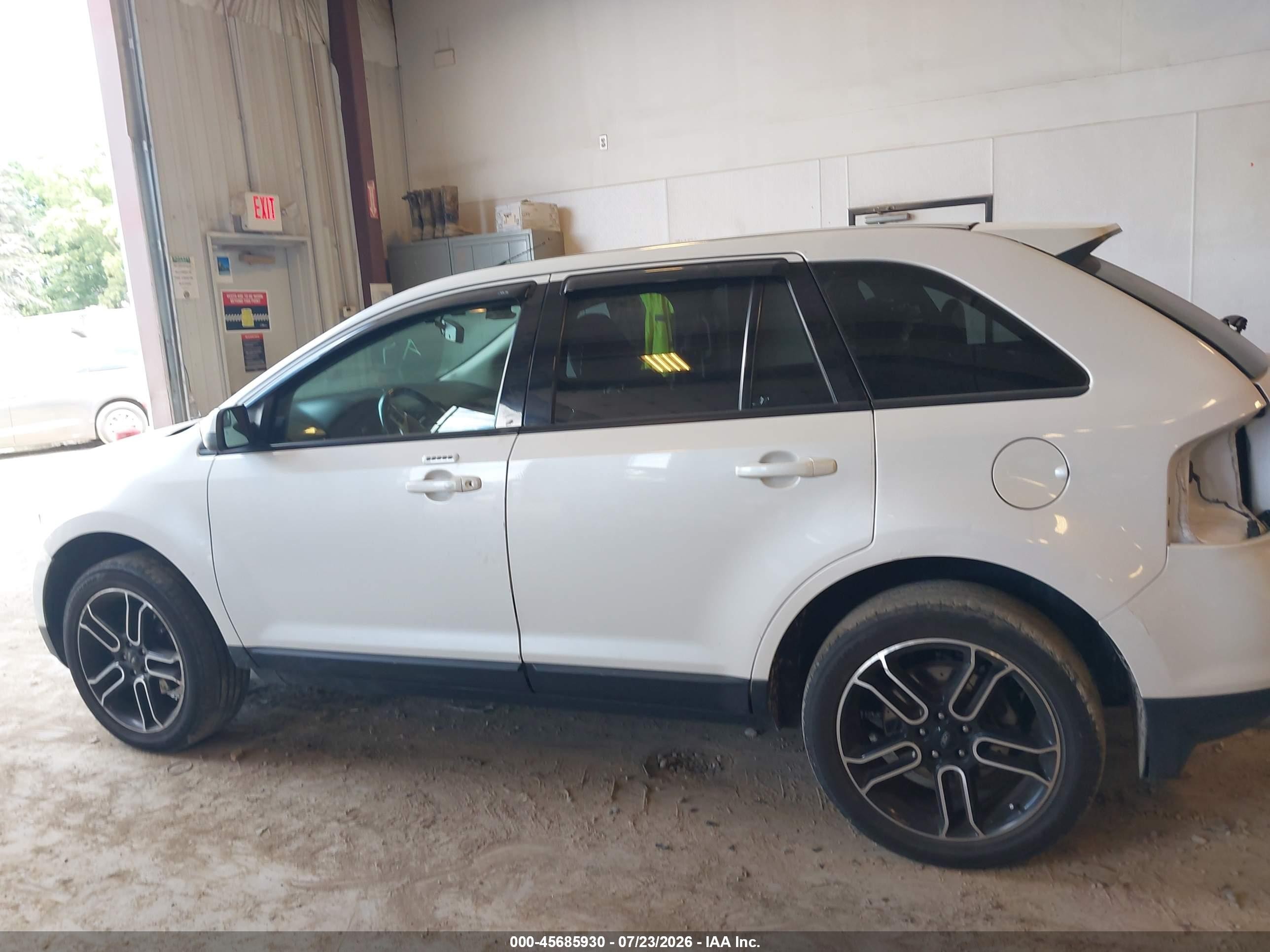 2013 Ford Edge Sel White vin: 2FMDK3JC2DBE27198