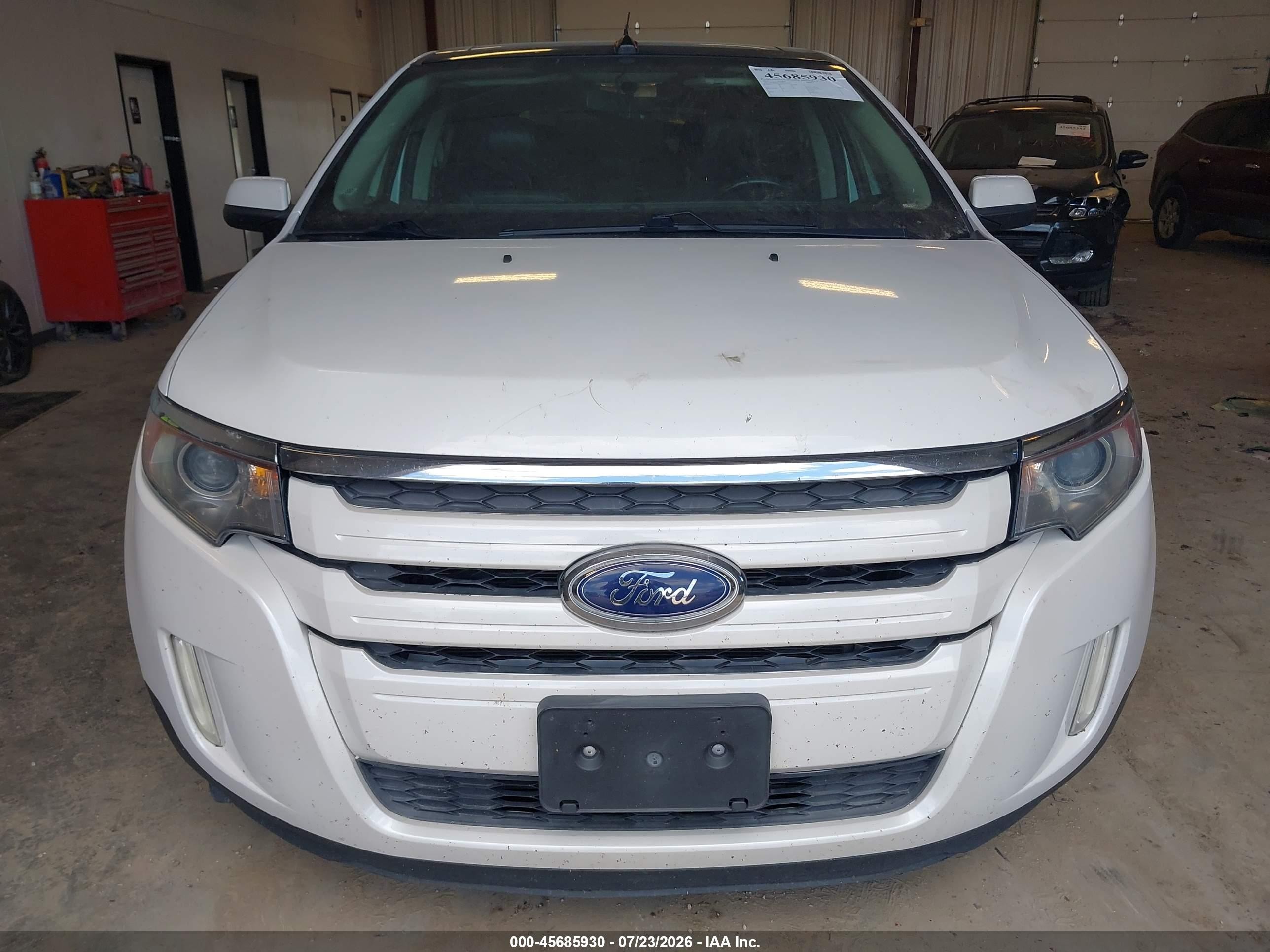 2013 Ford Edge Sel White vin: 2FMDK3JC2DBE27198