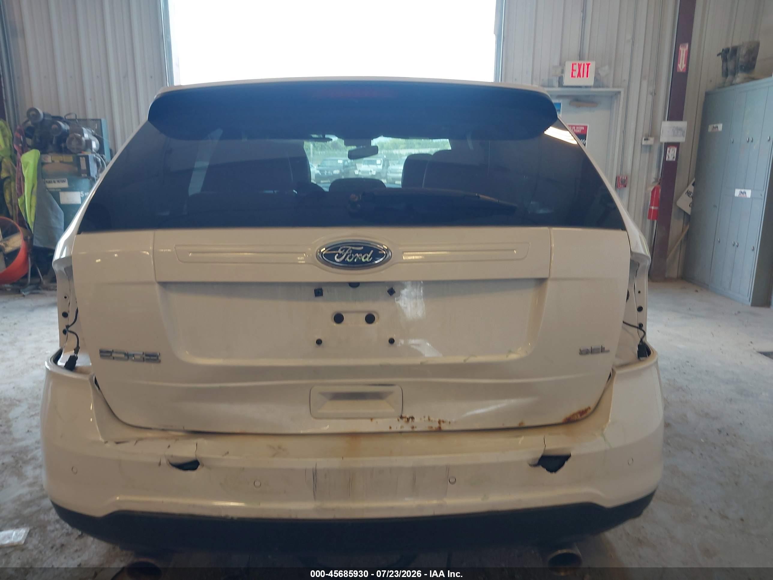 2013 Ford Edge Sel White vin: 2FMDK3JC2DBE27198
