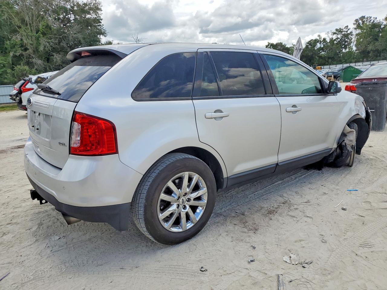 2013 Ford Edge Sel Silver vin: 2FMDK3JC2DBE37388