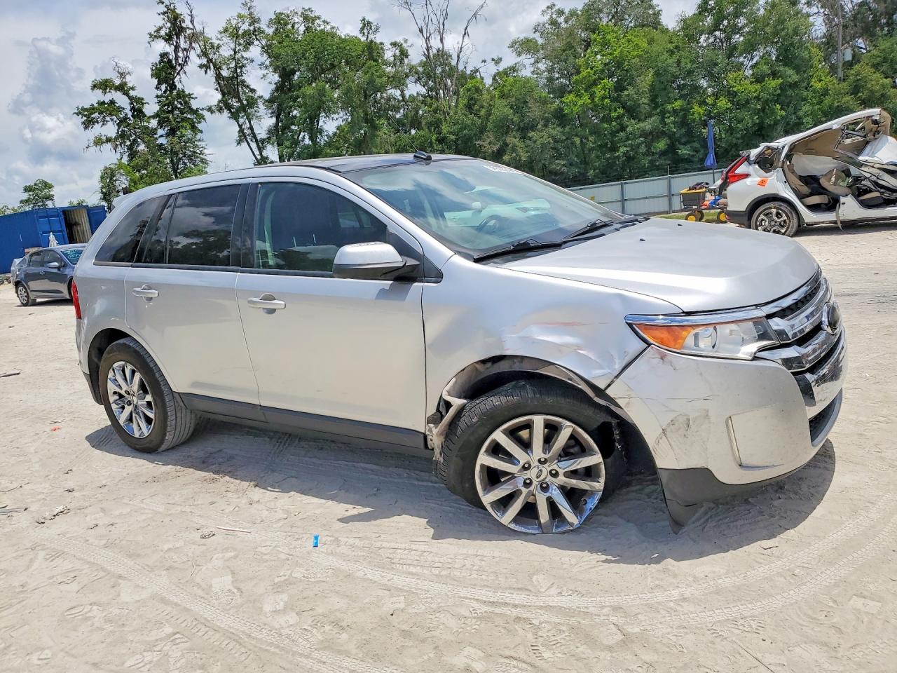 2013 Ford Edge Sel Silver vin: 2FMDK3JC2DBE37388