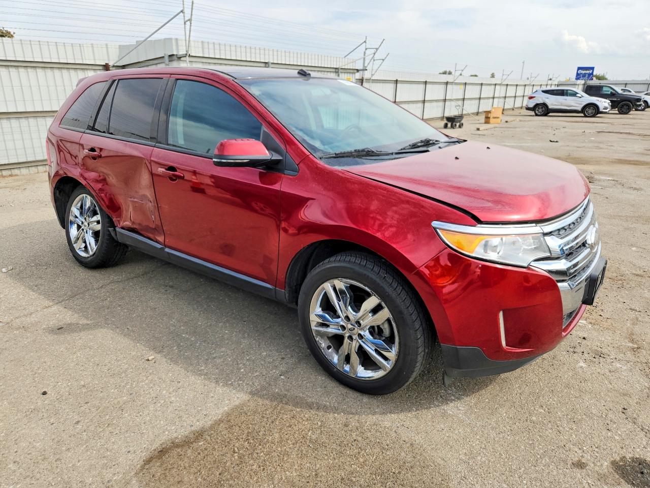 2013 Ford Edge Sel Red vin: 2FMDK3JC2DBE38301