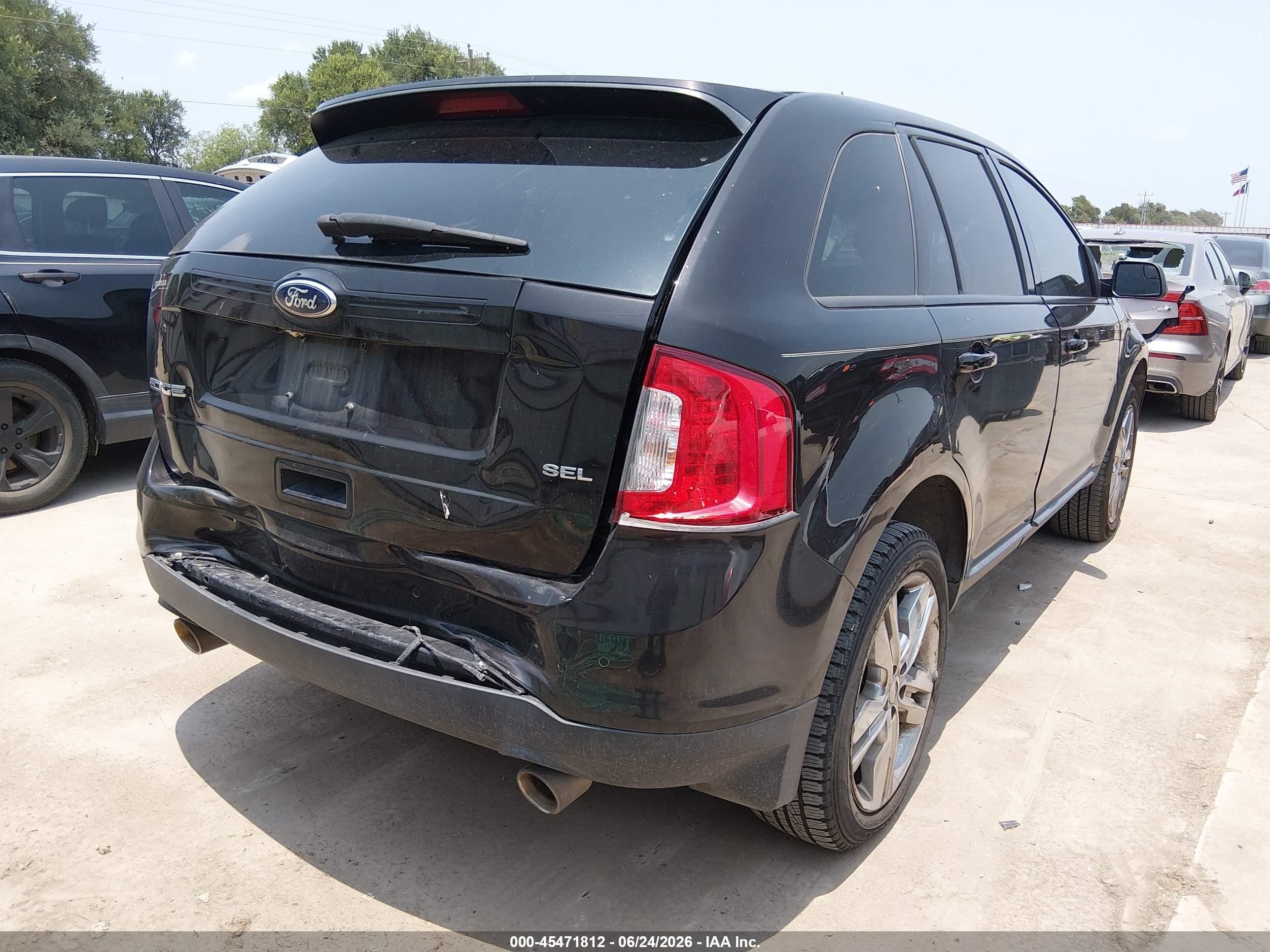2014 Ford Edge Sel Purple vin: 2FMDK3JC2EBA14053