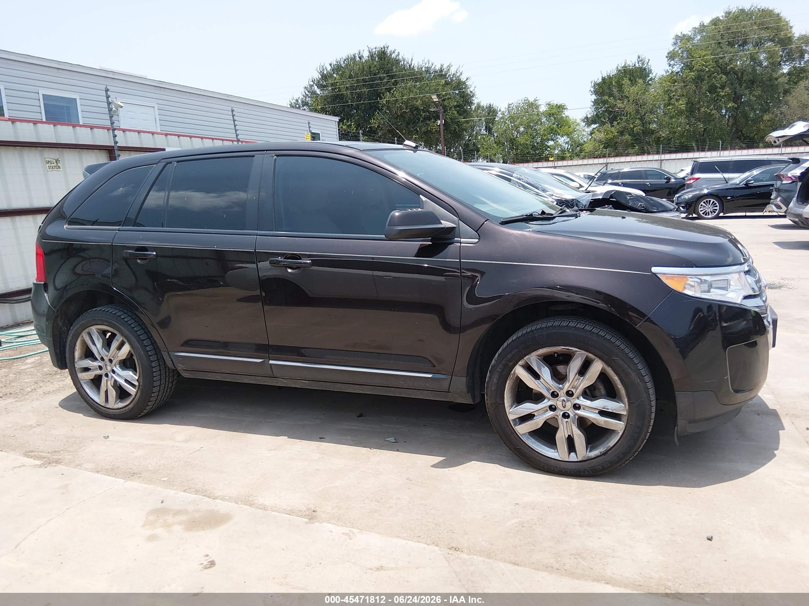 2014 Ford Edge Sel Purple vin: 2FMDK3JC2EBA14053