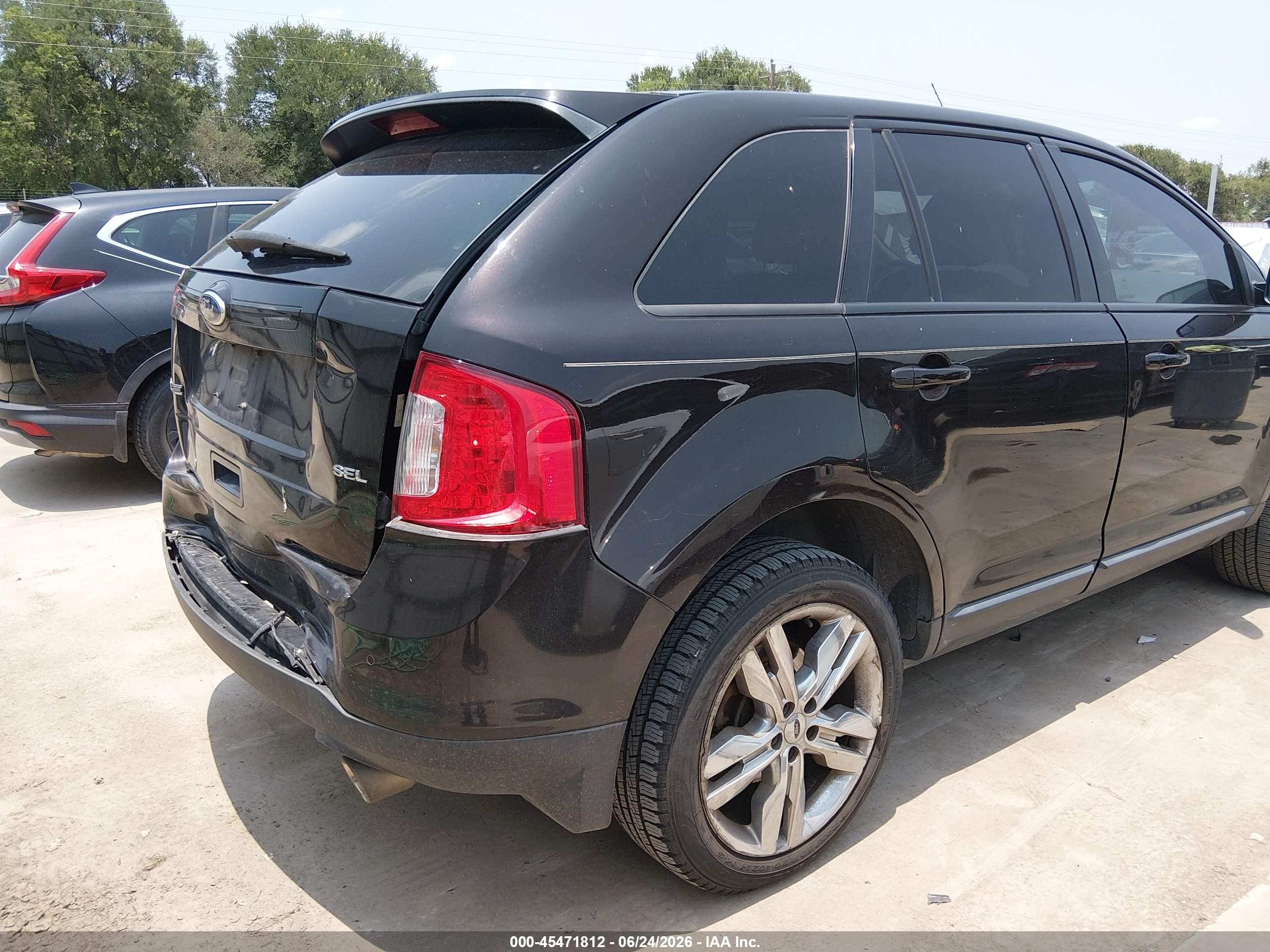 2014 Ford Edge Sel Purple vin: 2FMDK3JC2EBA14053