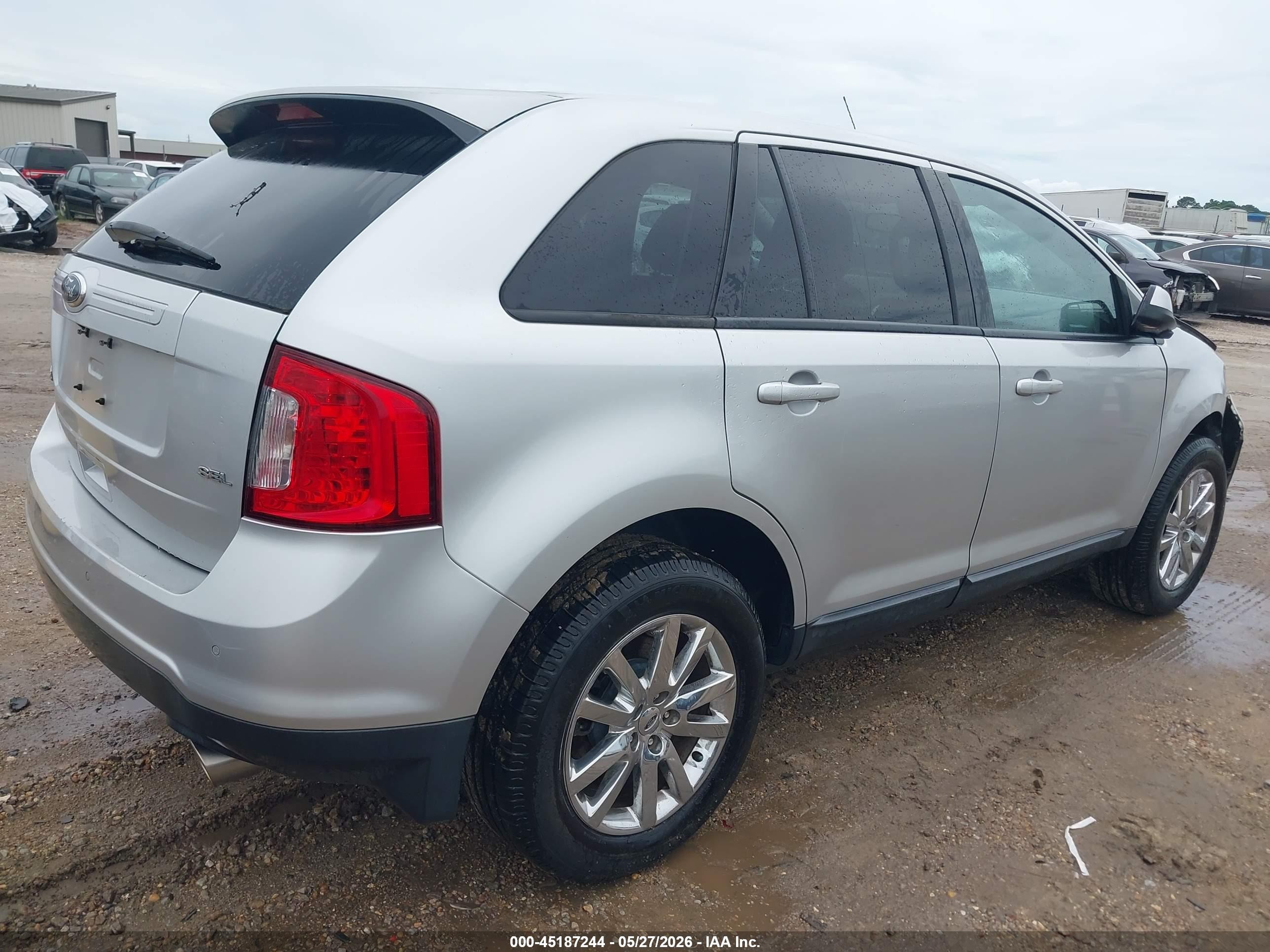 2014 Ford Edge Sel Silver vin: 2FMDK3JC2EBA16546