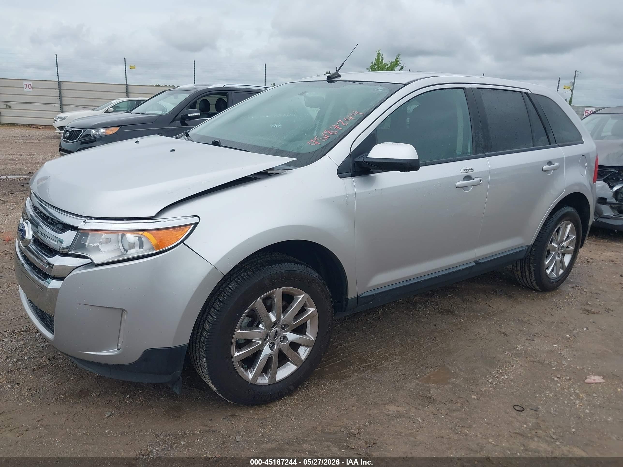 2014 Ford Edge Sel Silver vin: 2FMDK3JC2EBA16546