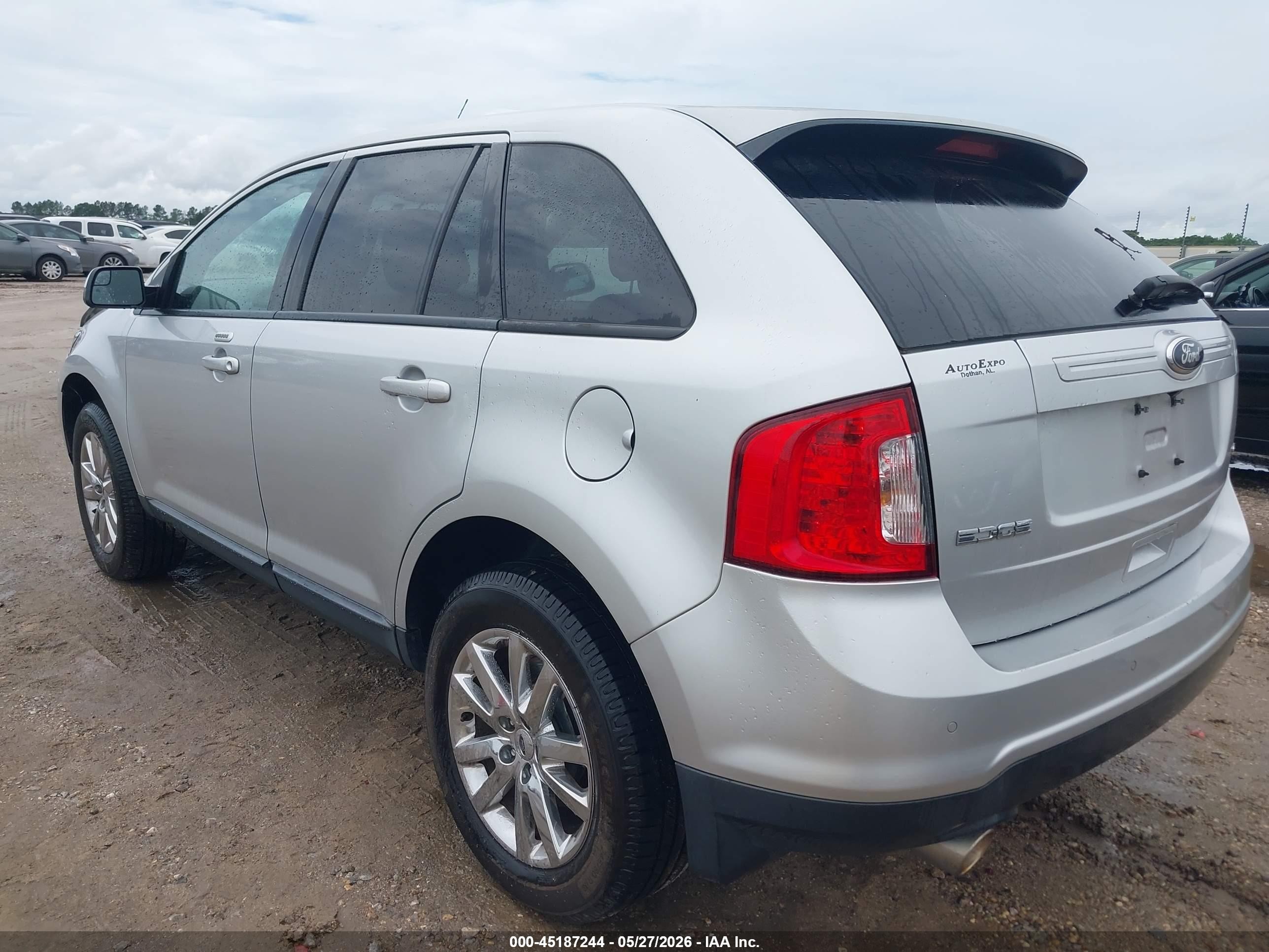 2014 Ford Edge Sel Silver vin: 2FMDK3JC2EBA16546