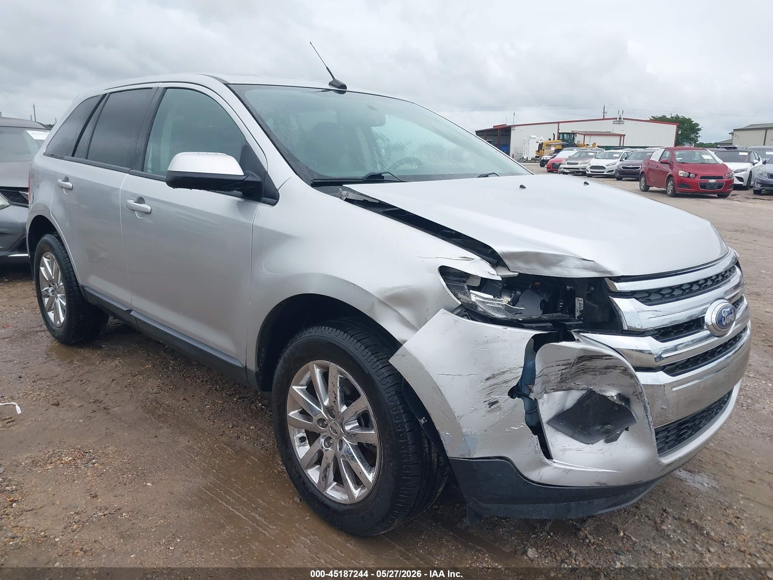 2014 Ford Edge Sel Silver vin: 2FMDK3JC2EBA16546