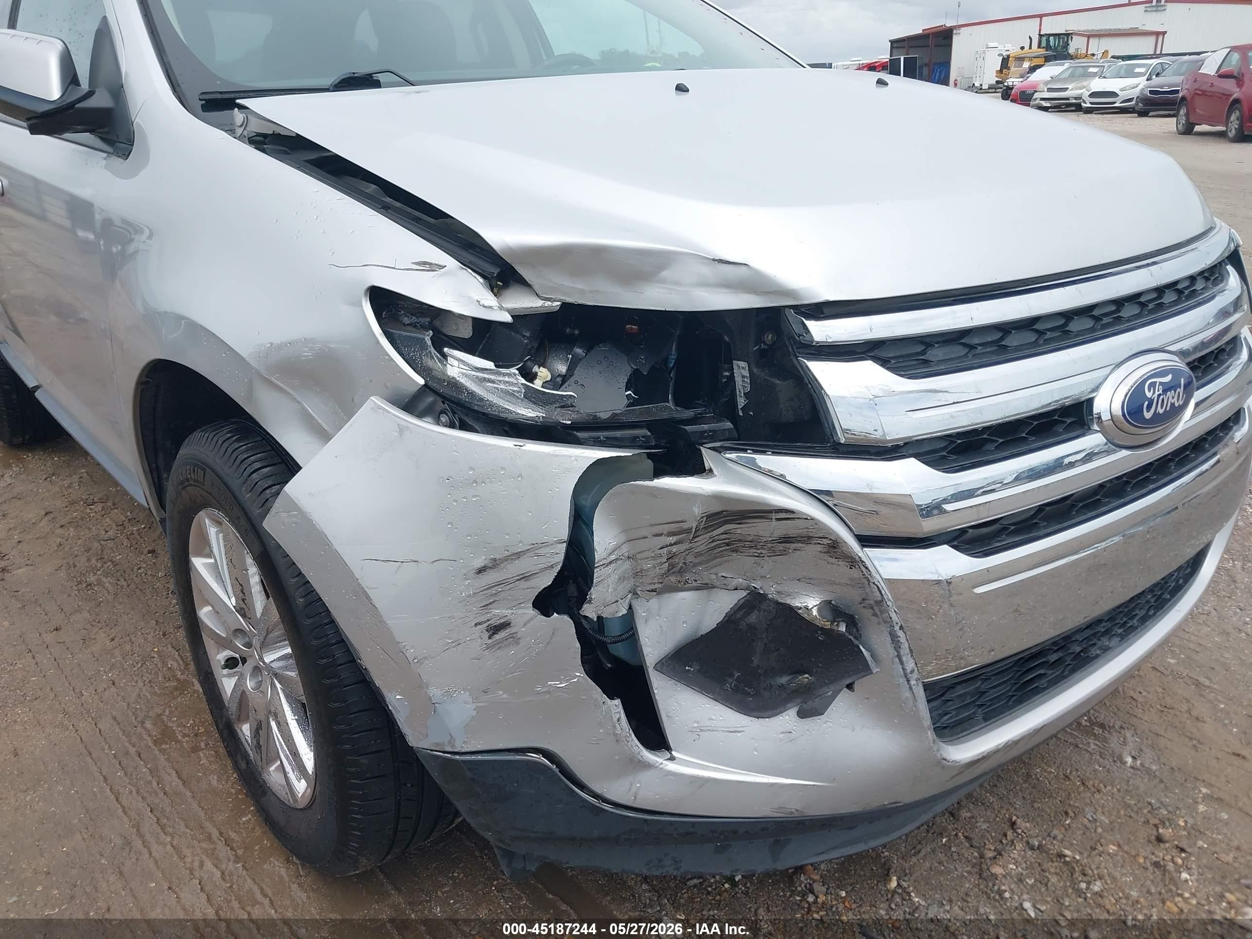 2014 Ford Edge Sel Silver vin: 2FMDK3JC2EBA16546