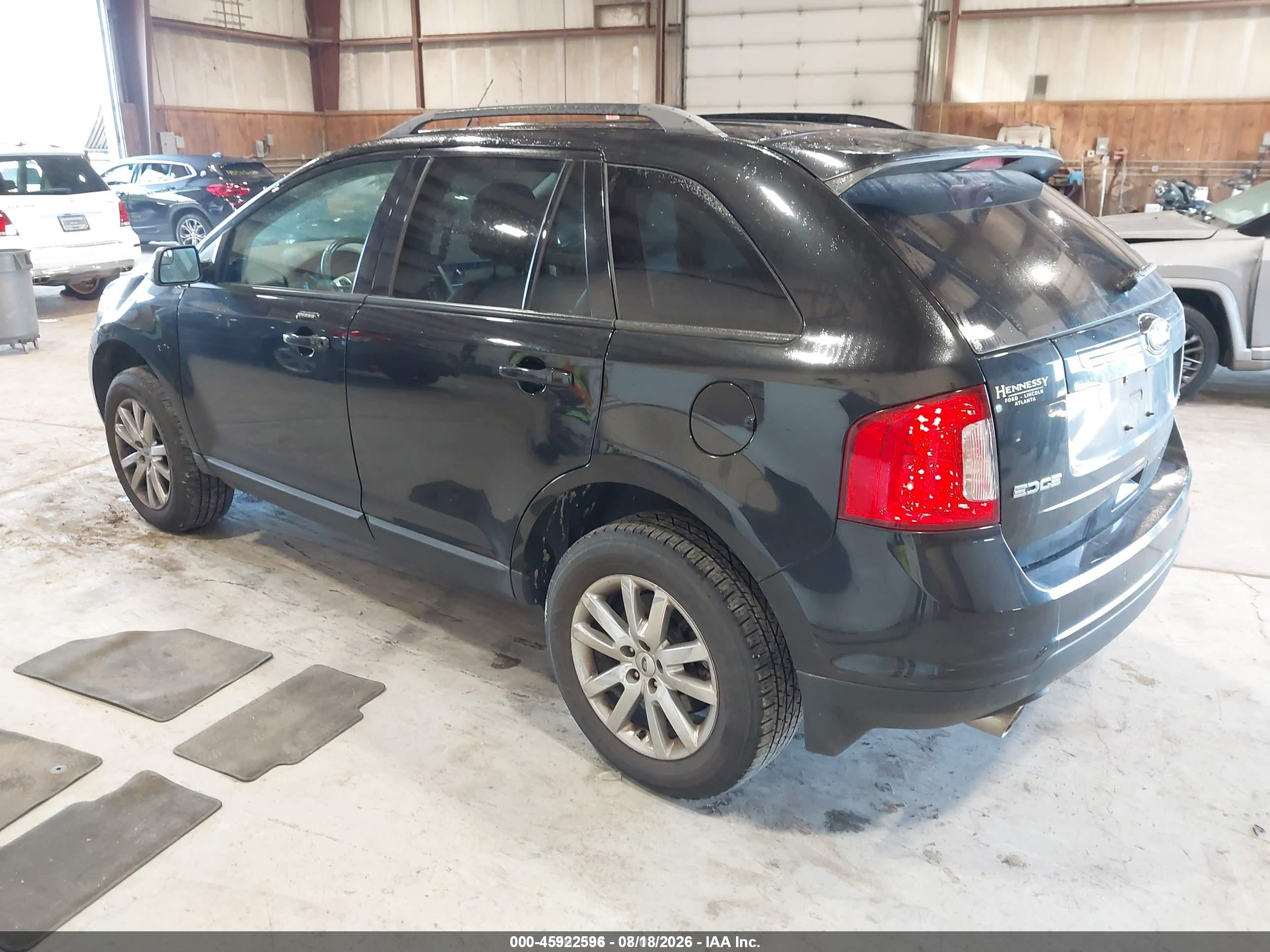 2014 Ford Edge Sel Black vin: 2FMDK3JC2EBA88847