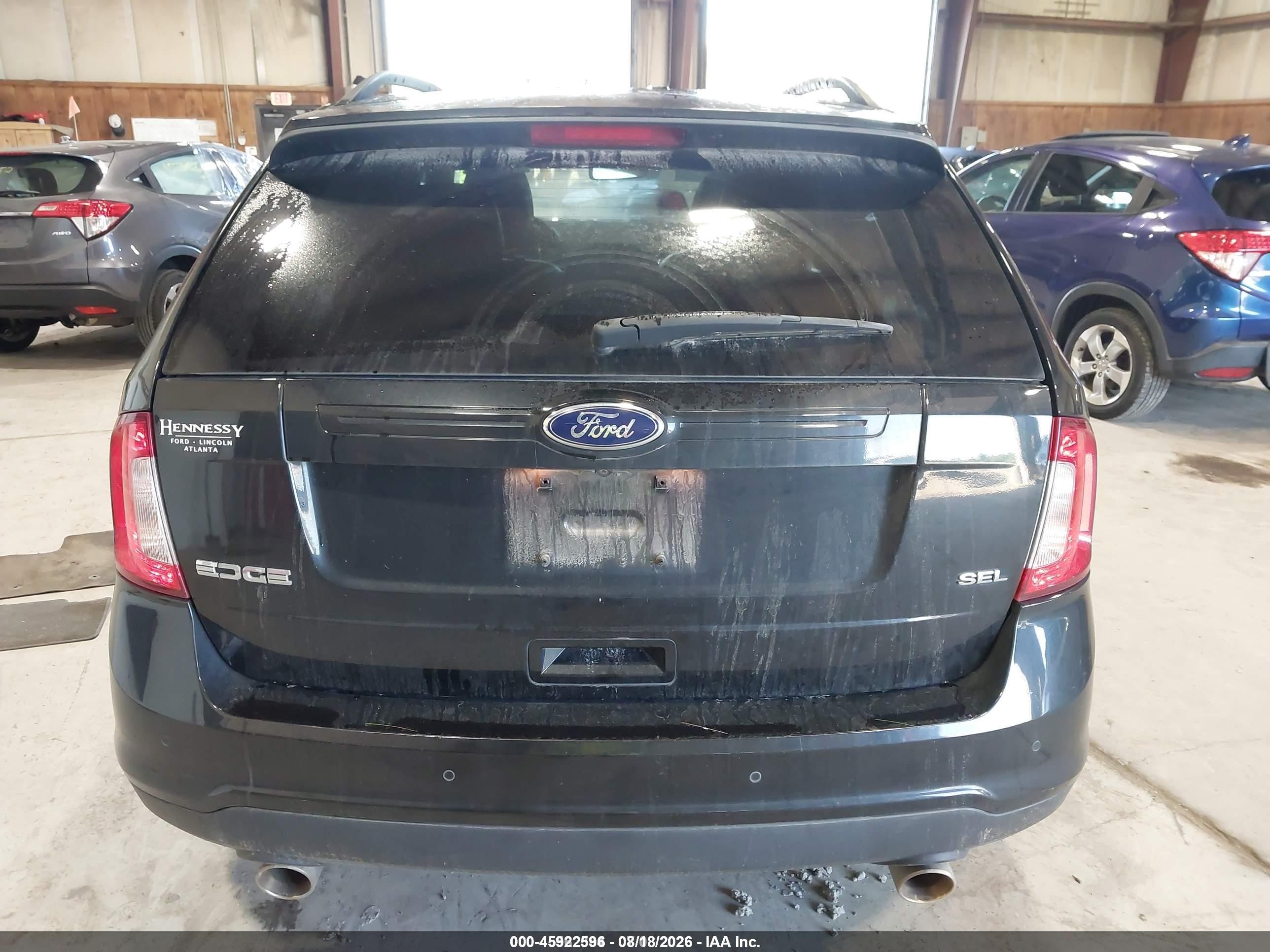 2014 Ford Edge Sel Black vin: 2FMDK3JC2EBA88847