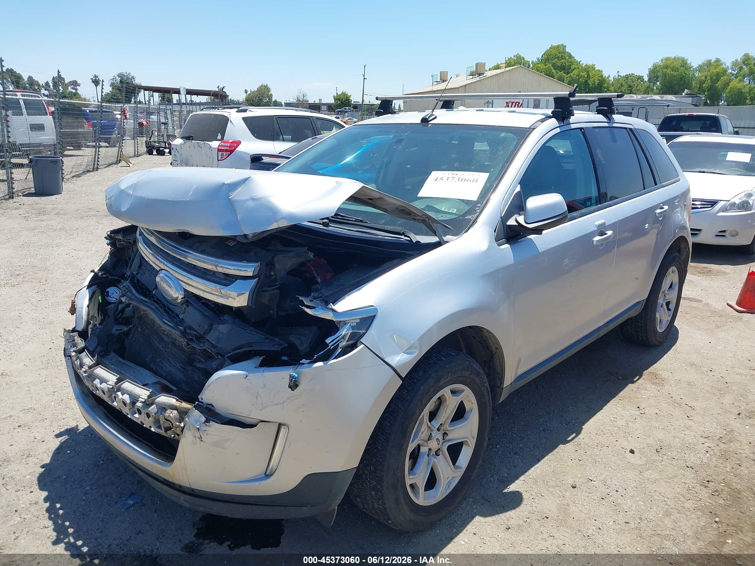 2014 Ford Edge Sel Silver vin: 2FMDK3JC2EBA90758