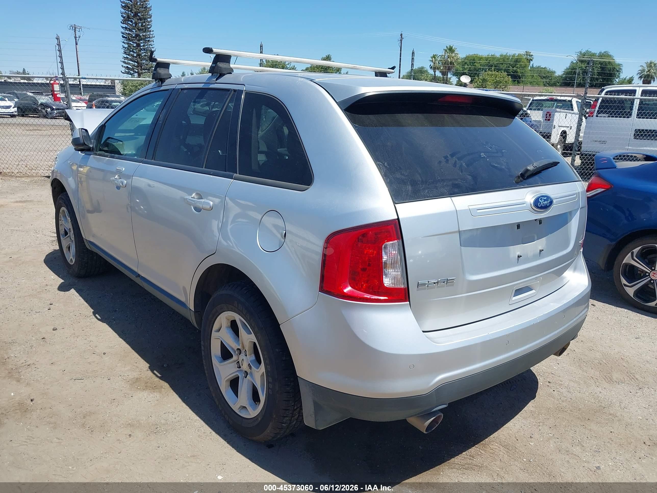 2014 Ford Edge Sel Silver vin: 2FMDK3JC2EBA90758