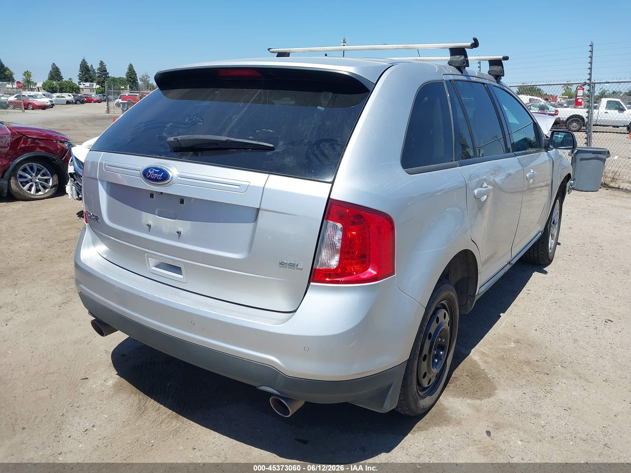 2014 Ford Edge Sel Silver vin: 2FMDK3JC2EBA90758