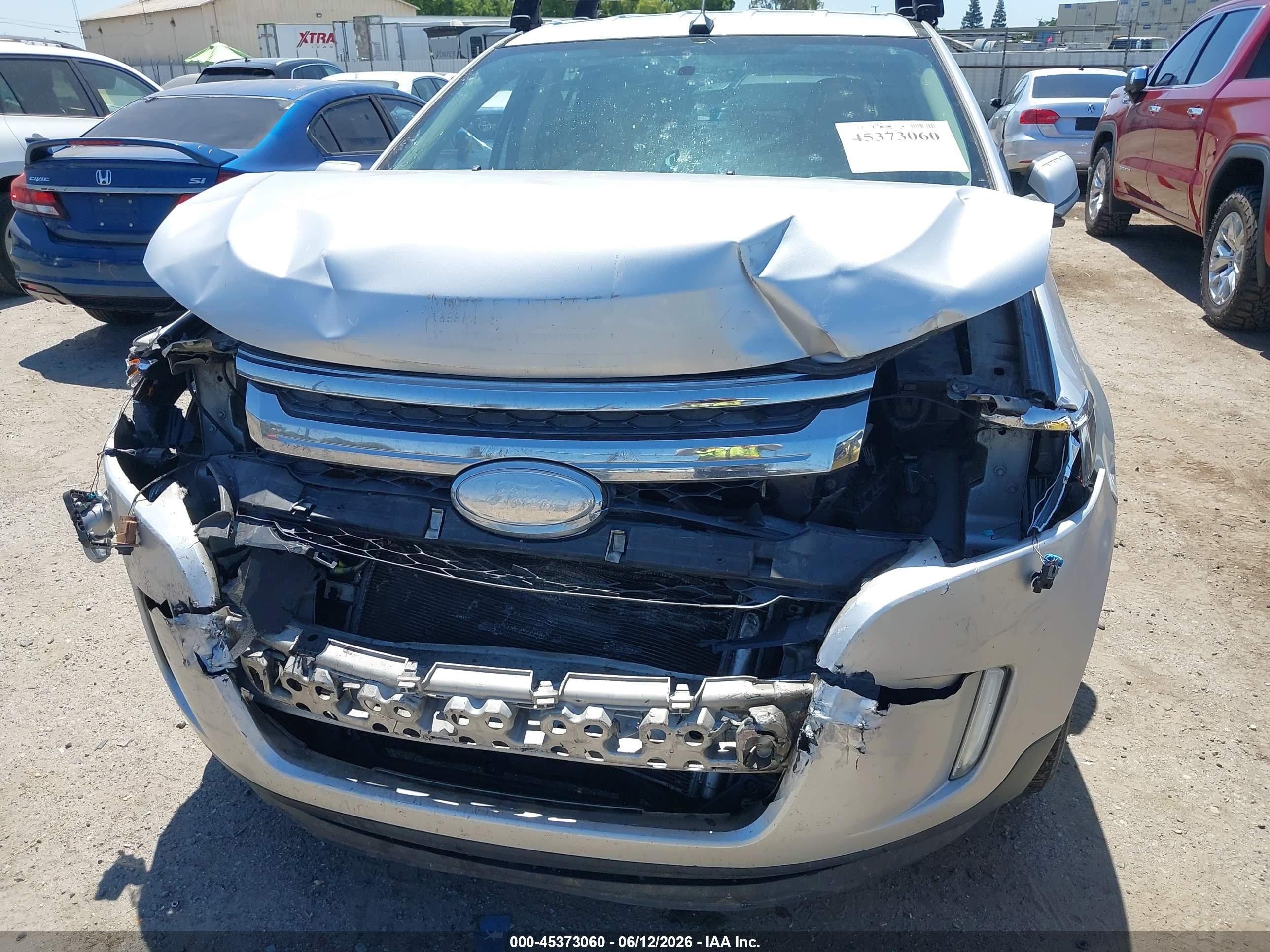 2014 Ford Edge Sel Silver vin: 2FMDK3JC2EBA90758
