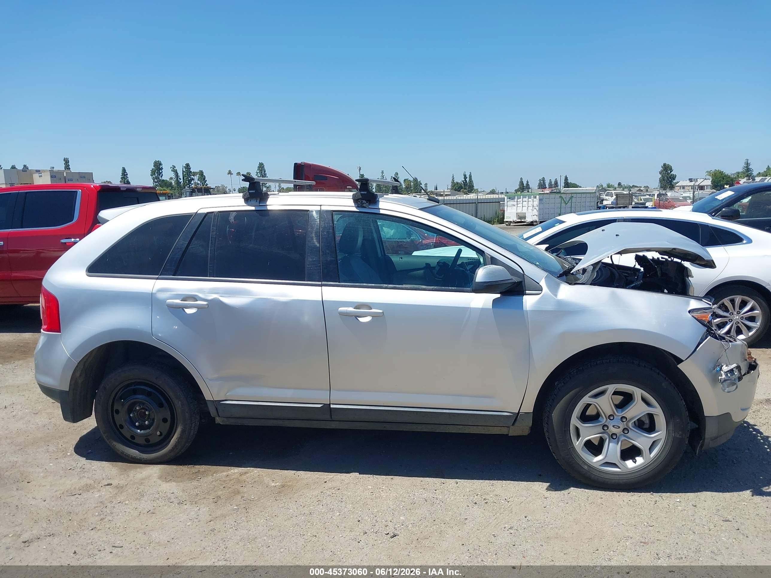 2014 Ford Edge Sel Silver vin: 2FMDK3JC2EBA90758