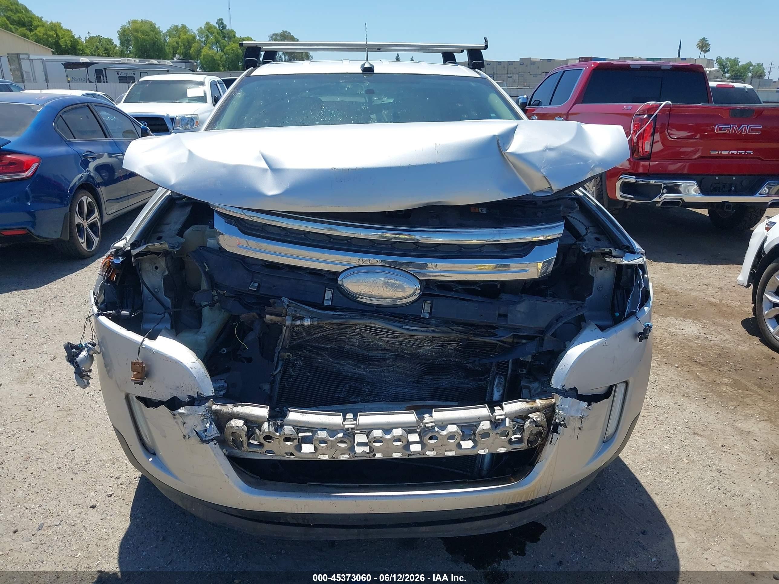 2014 Ford Edge Sel Silver vin: 2FMDK3JC2EBA90758