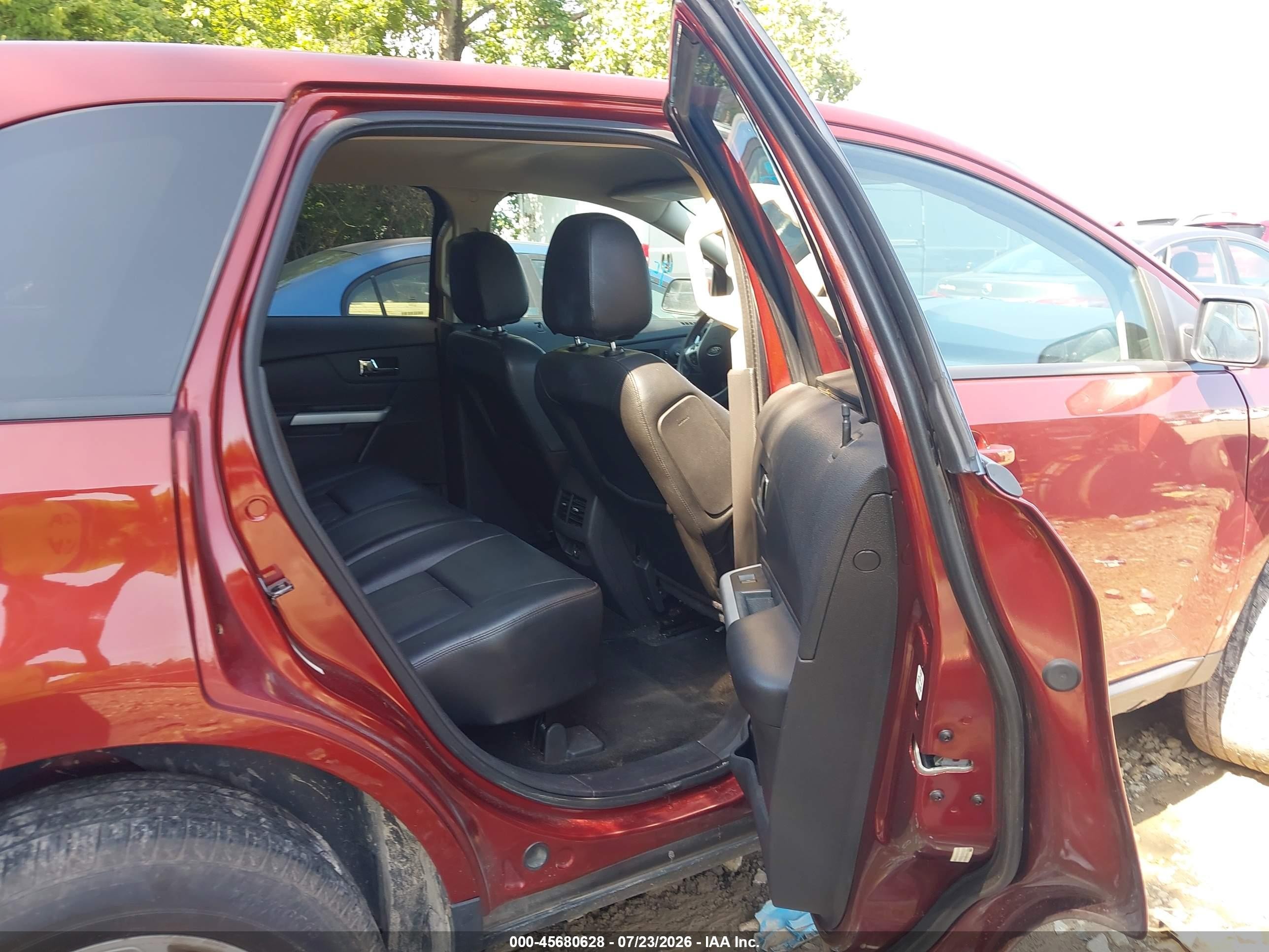 2014 Ford Edge Sel Orange vin: 2FMDK3JC2EBA99752