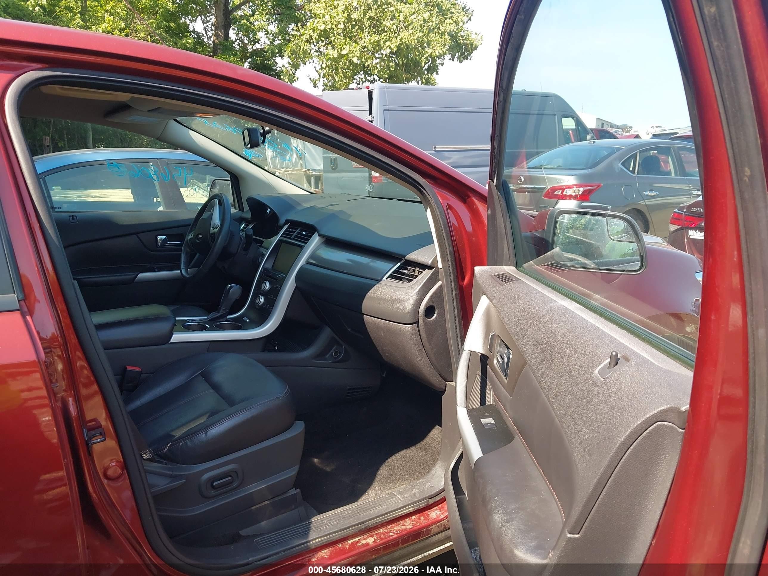 2014 Ford Edge Sel Orange vin: 2FMDK3JC2EBA99752